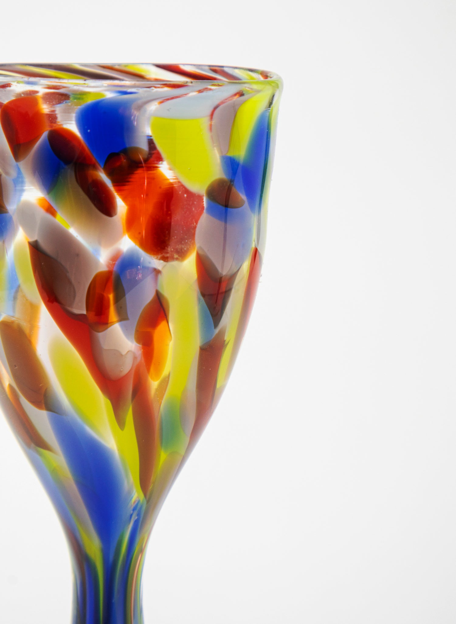 Spotty Glass Goblet