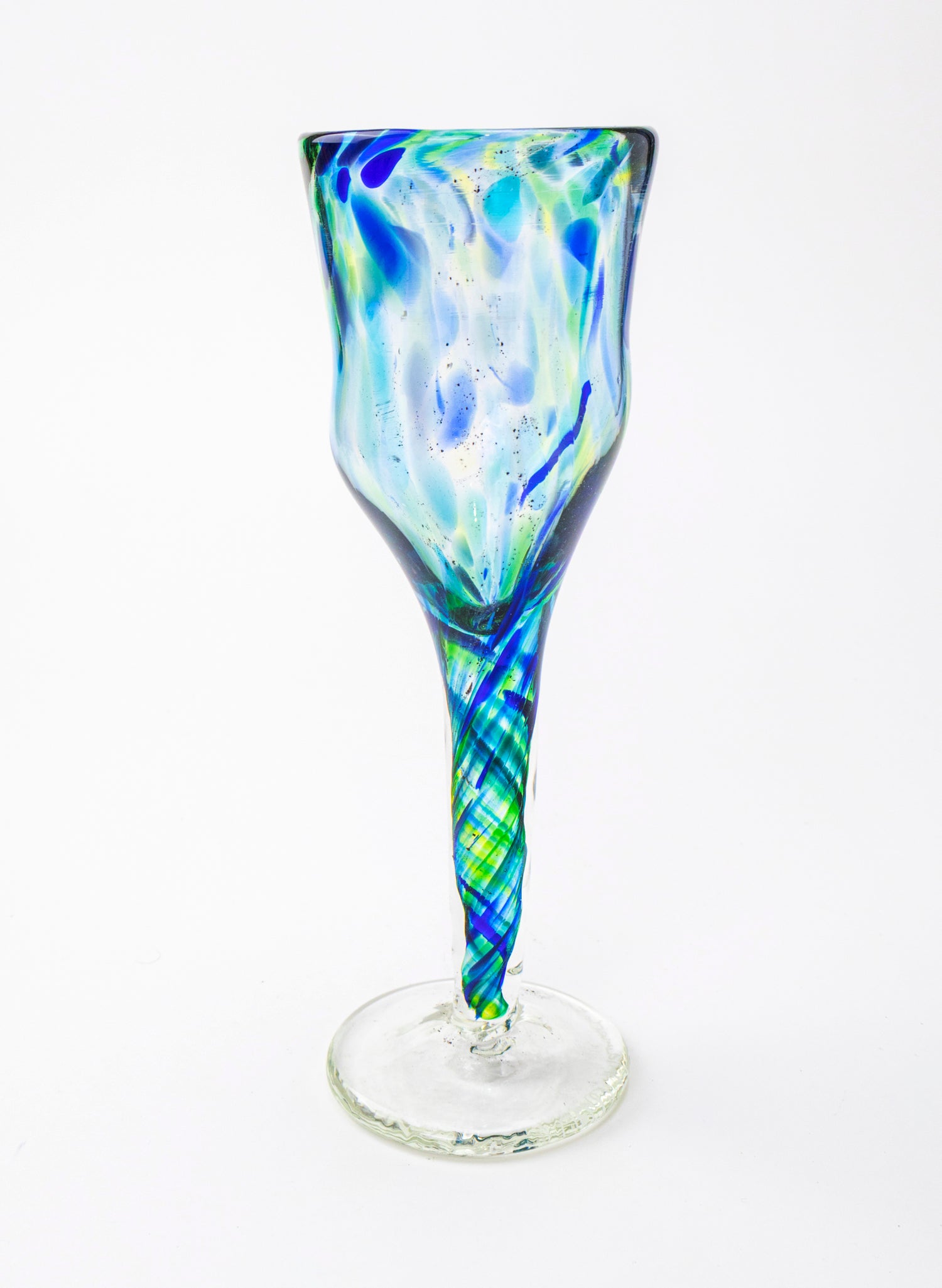 Spotty Glass Goblet