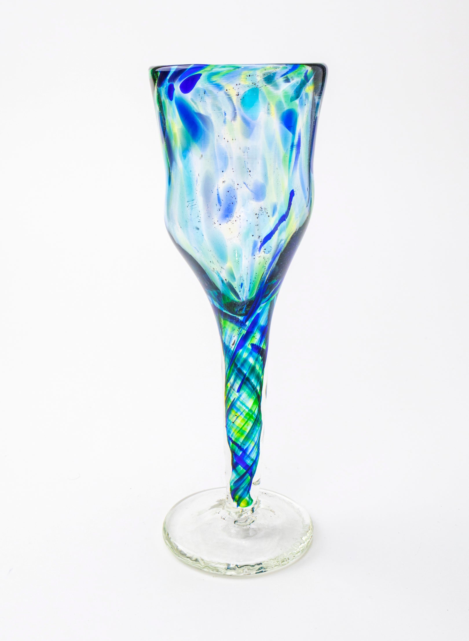 Spotty Glass Goblet