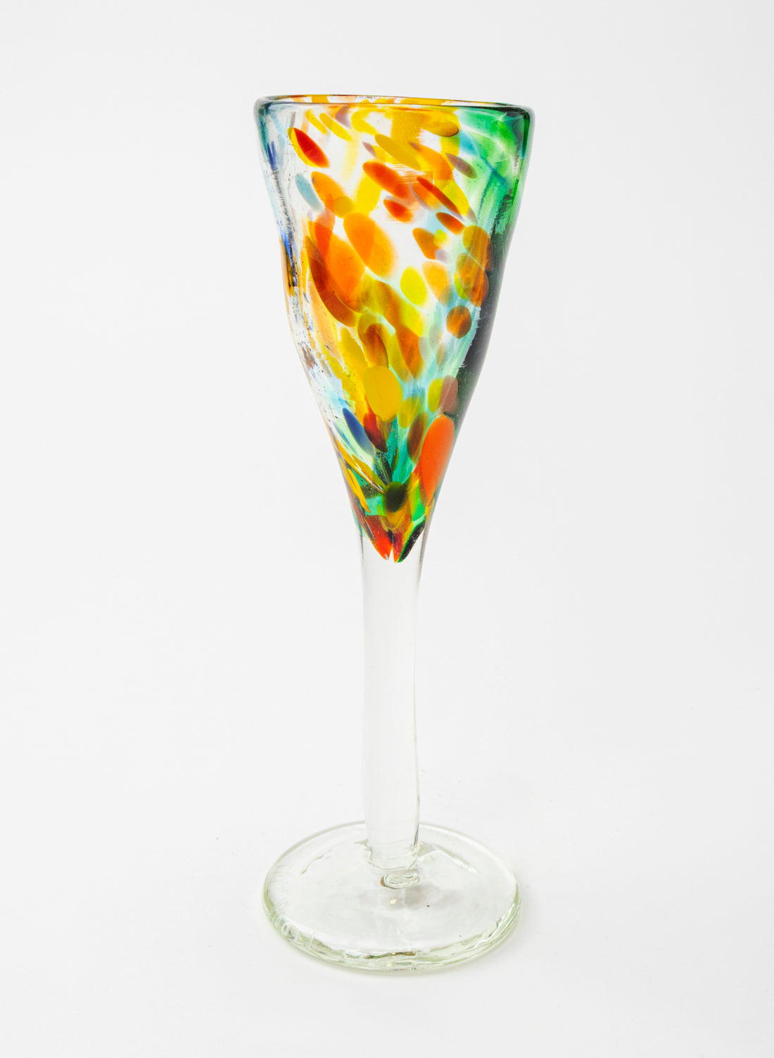 Spotty Glass Goblet