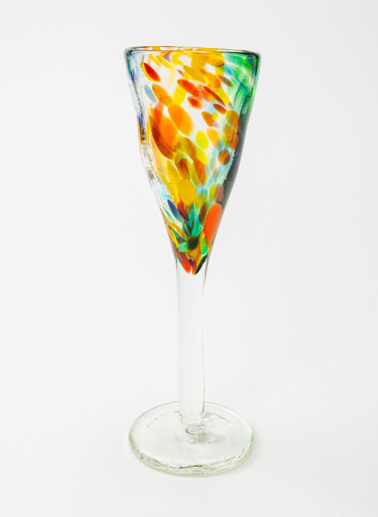 Spotty Glass Goblet