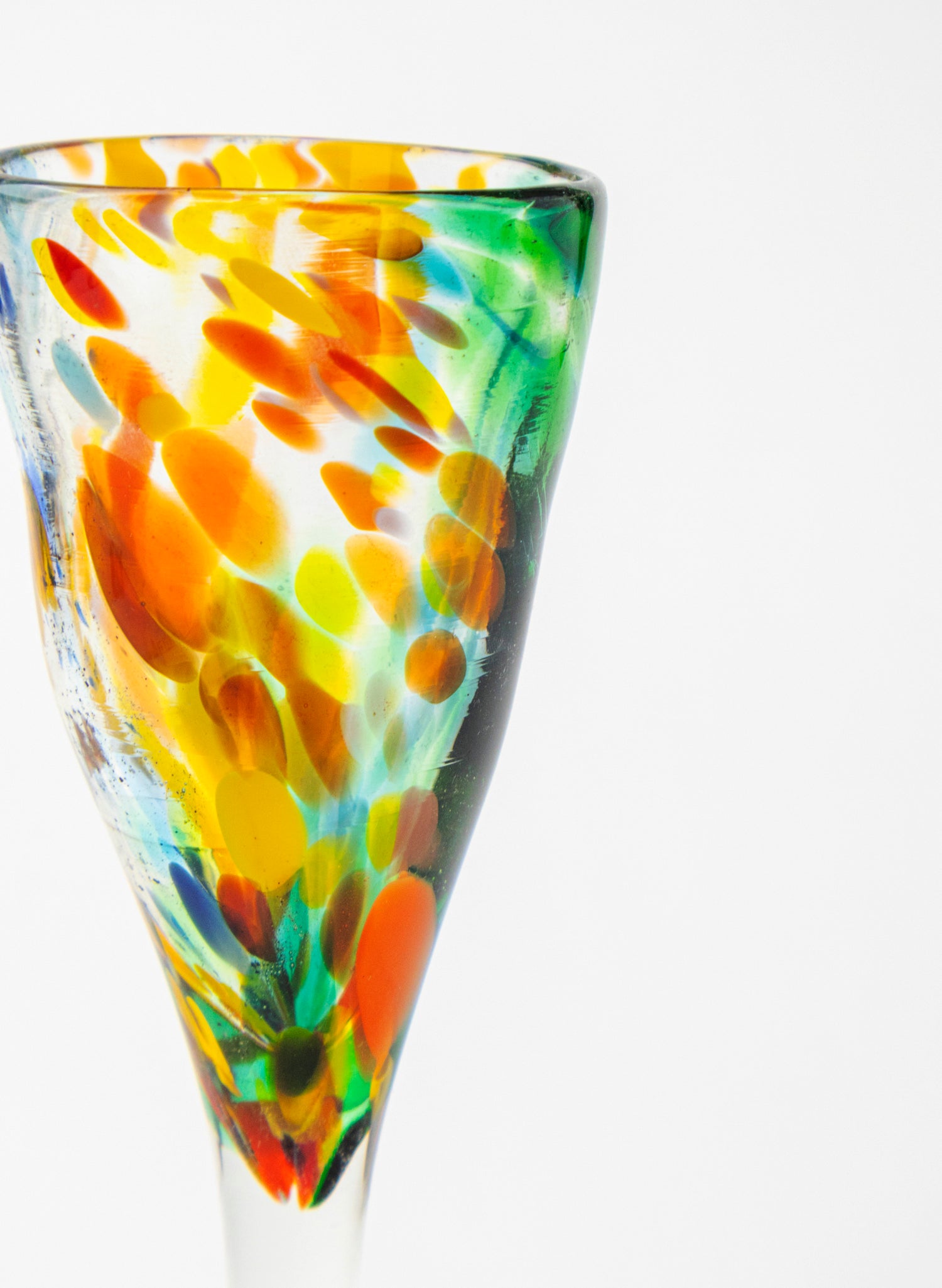 Spotty Glass Goblet