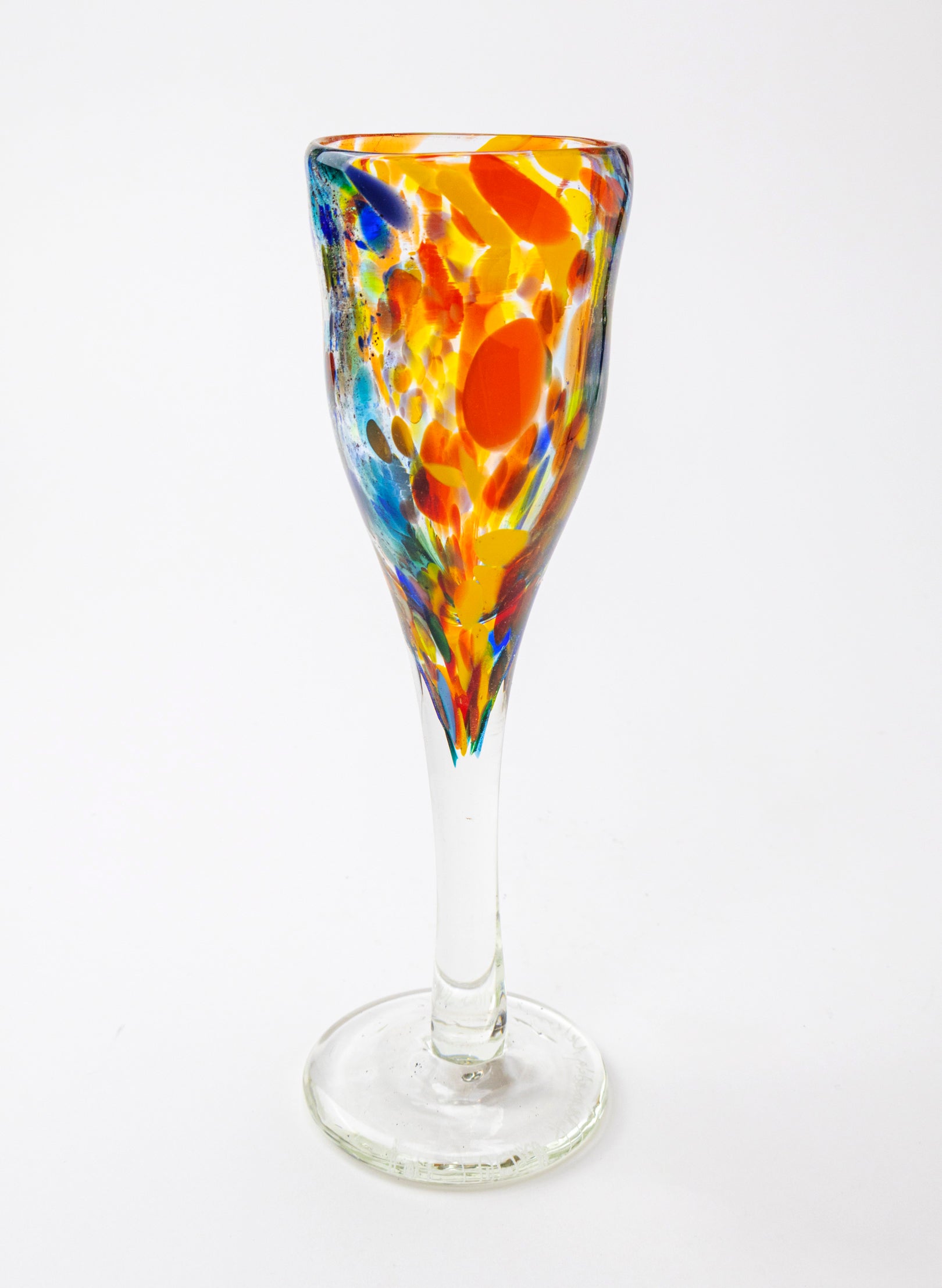 Spotty Glass Goblet