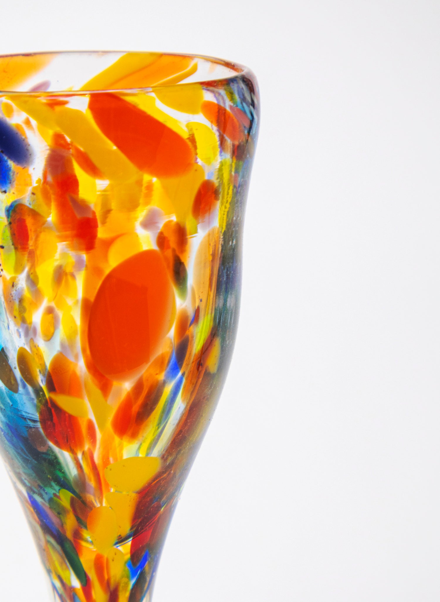 Spotty Glass Goblet
