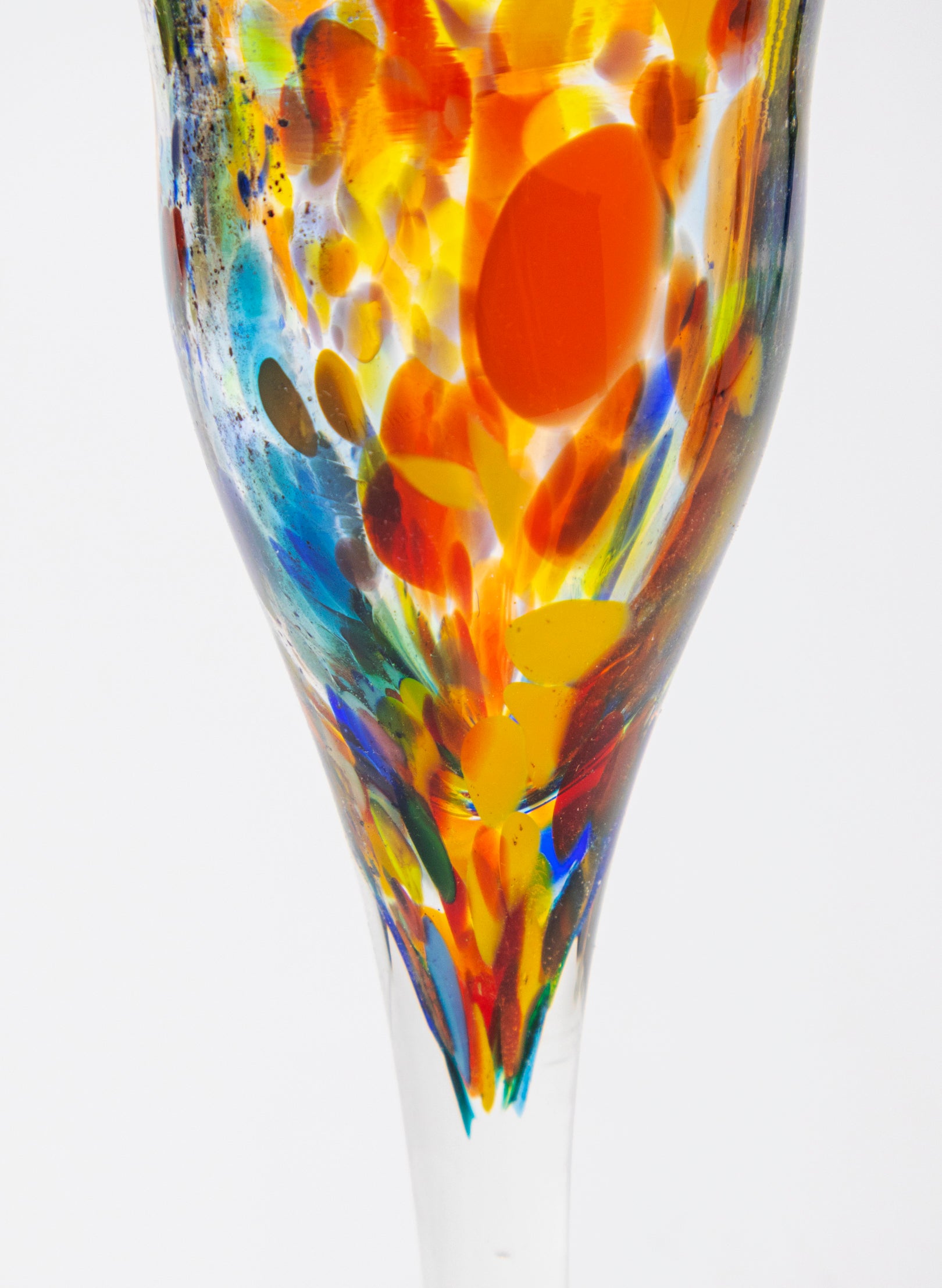 Spotty Glass Goblet