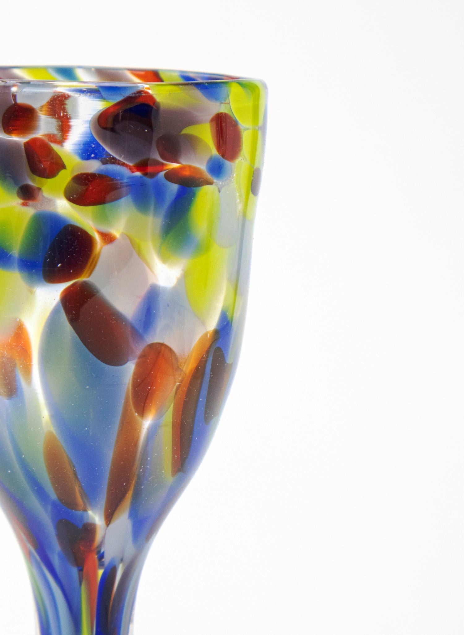 Spotty Glass Goblet
