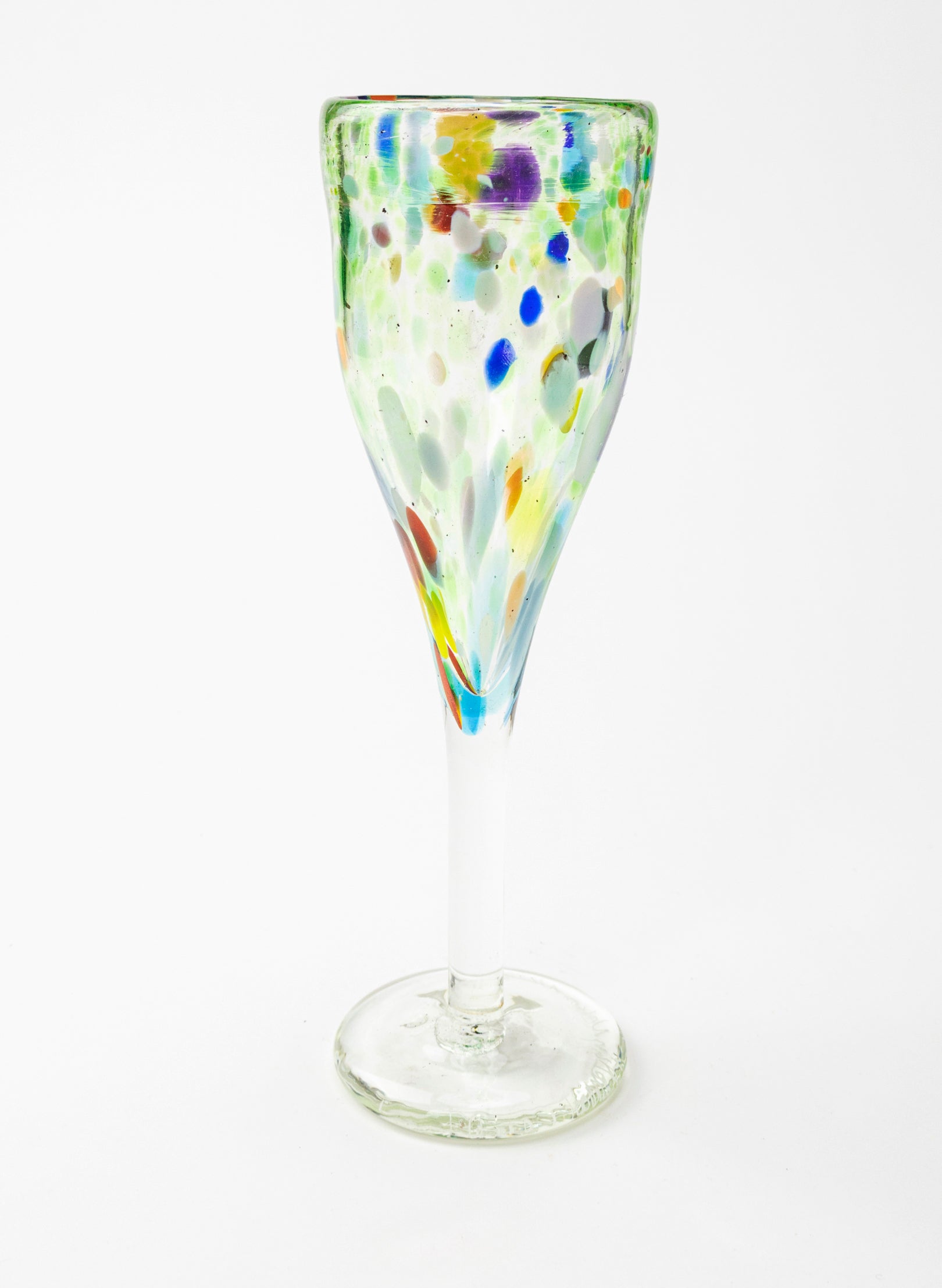 Spotty Glass Goblet