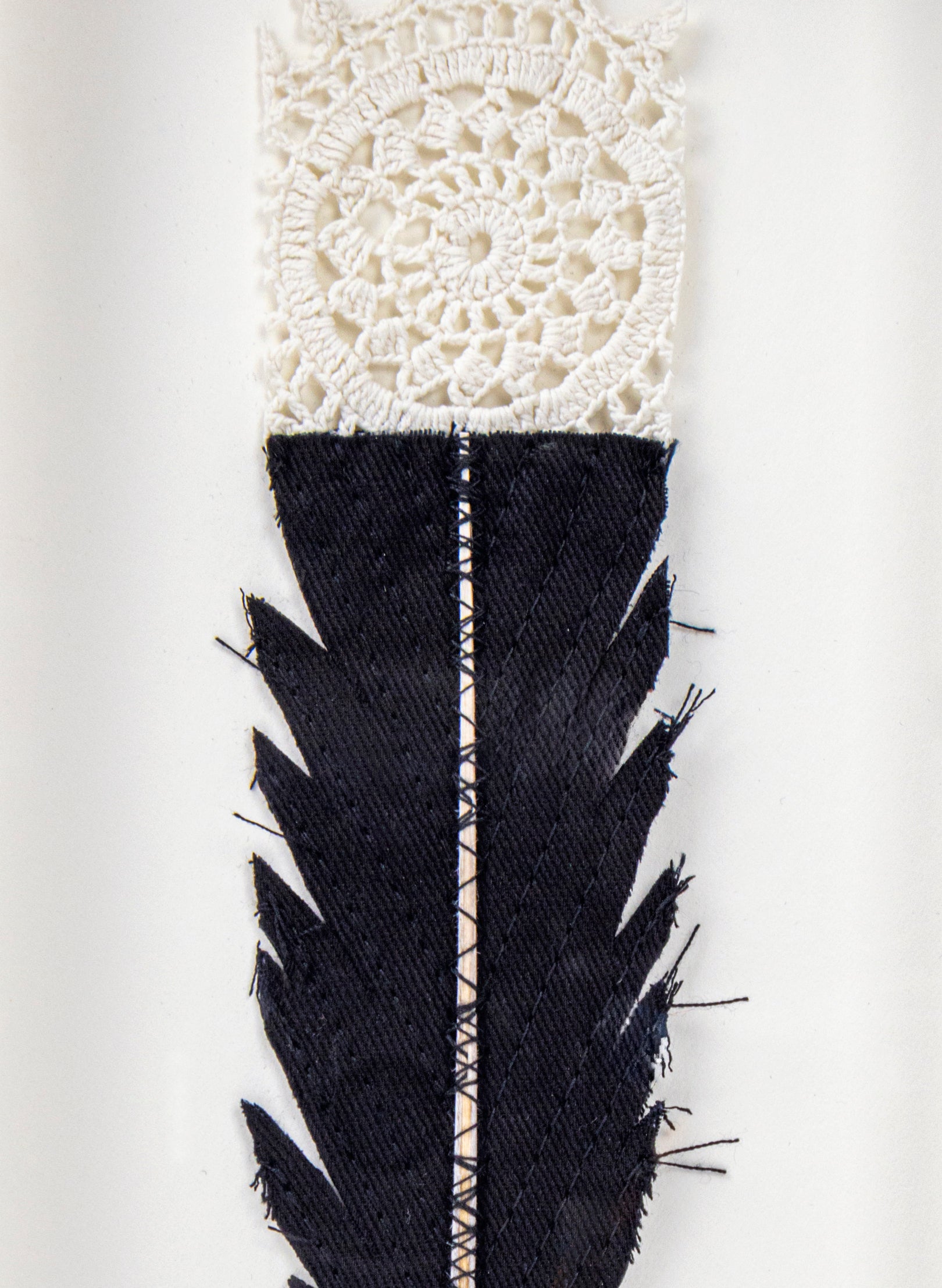 Single Huia Feather Framed