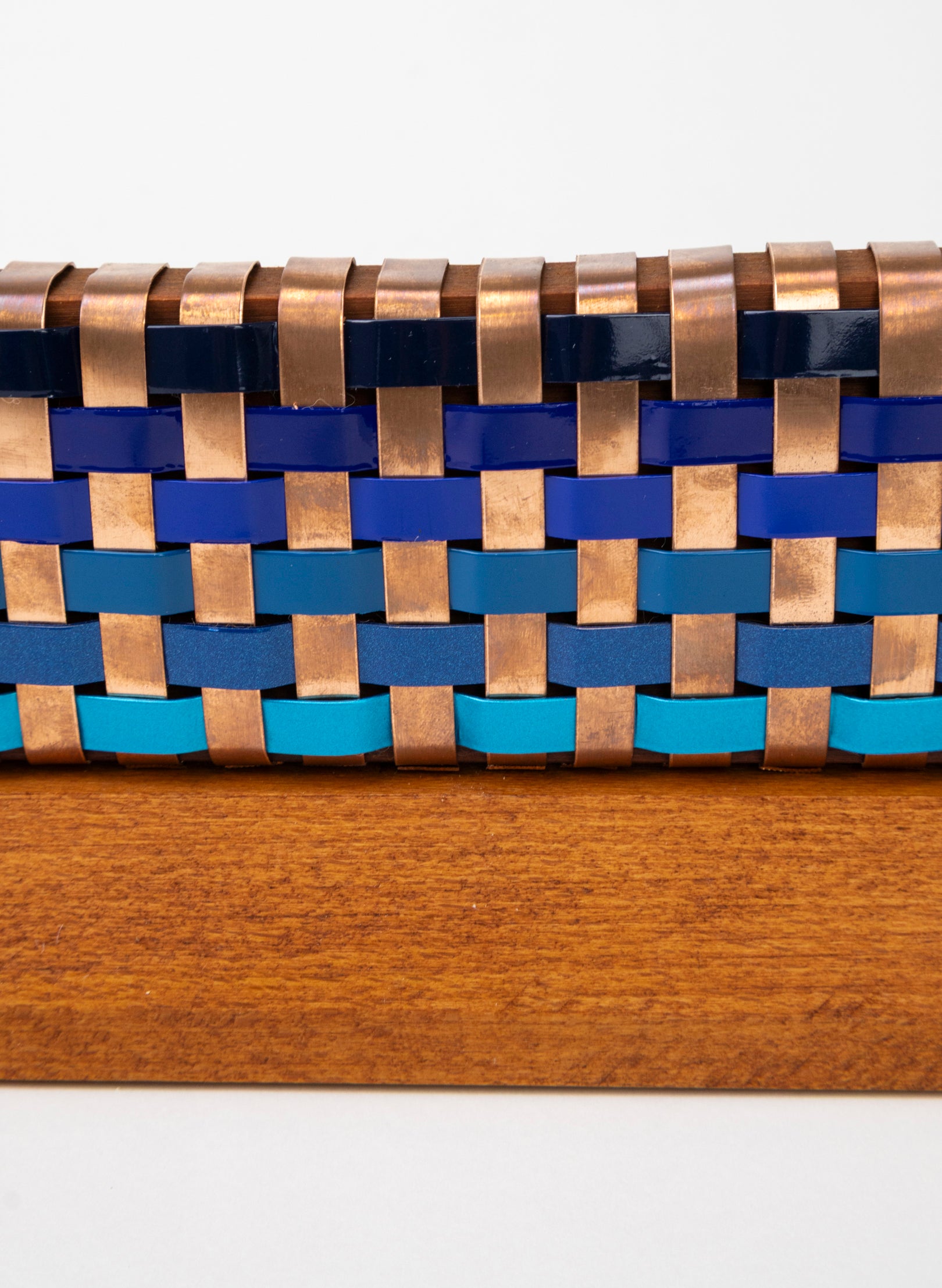 Blue and Copper Waka on Plinth