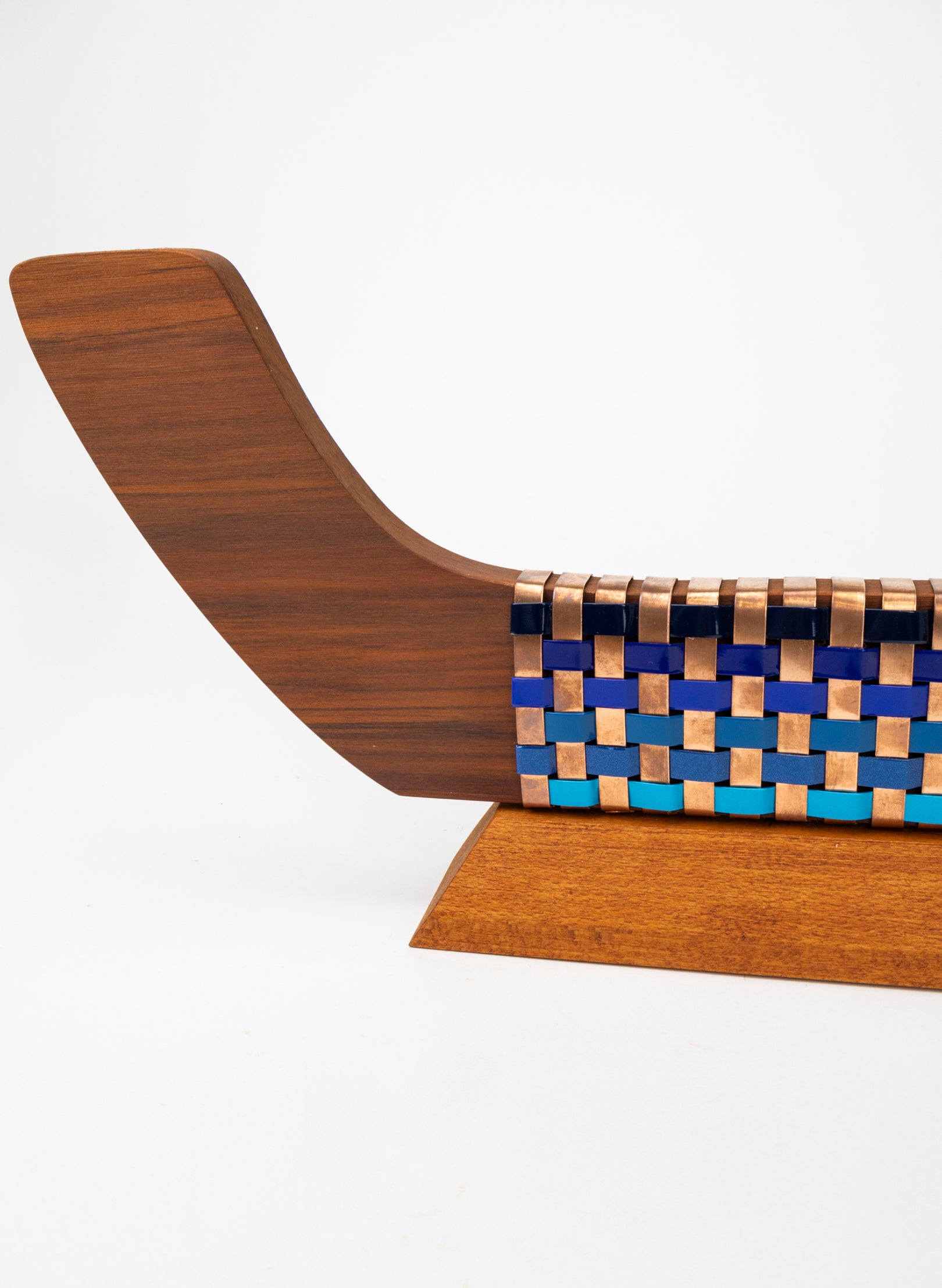 Blue and Copper Waka on Plinth