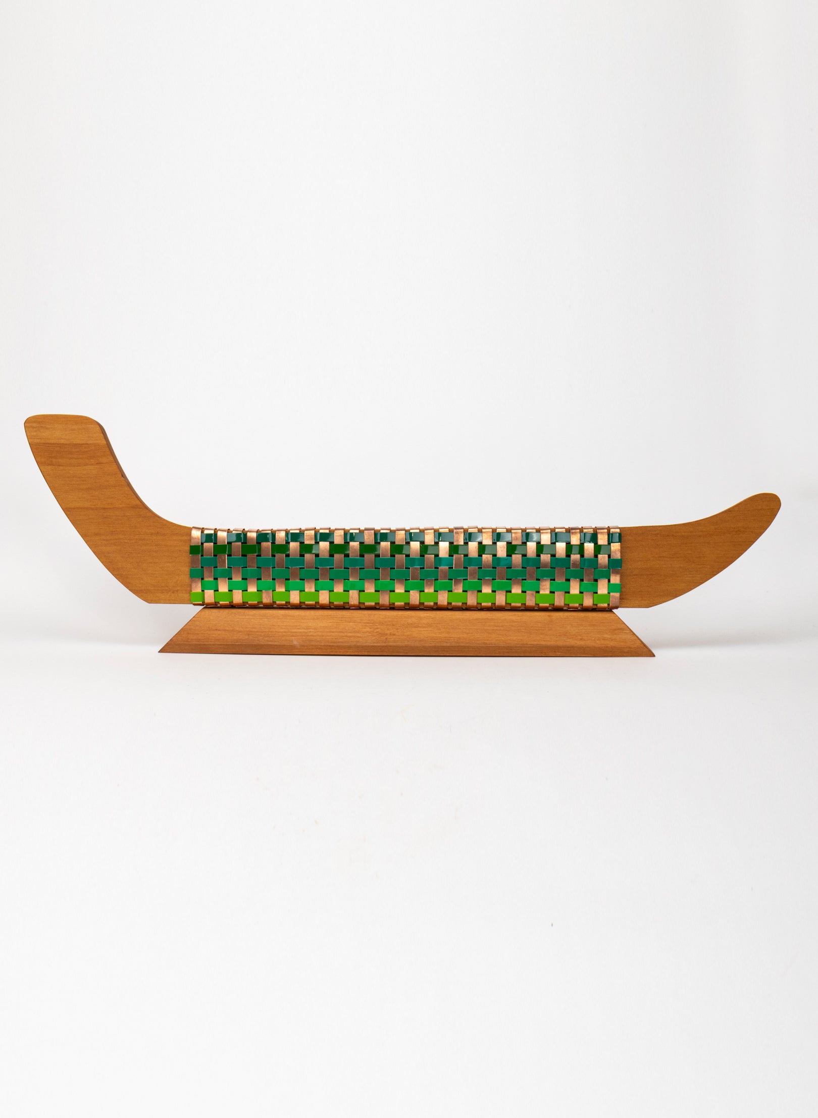 Green and Copper Waka on Plinth