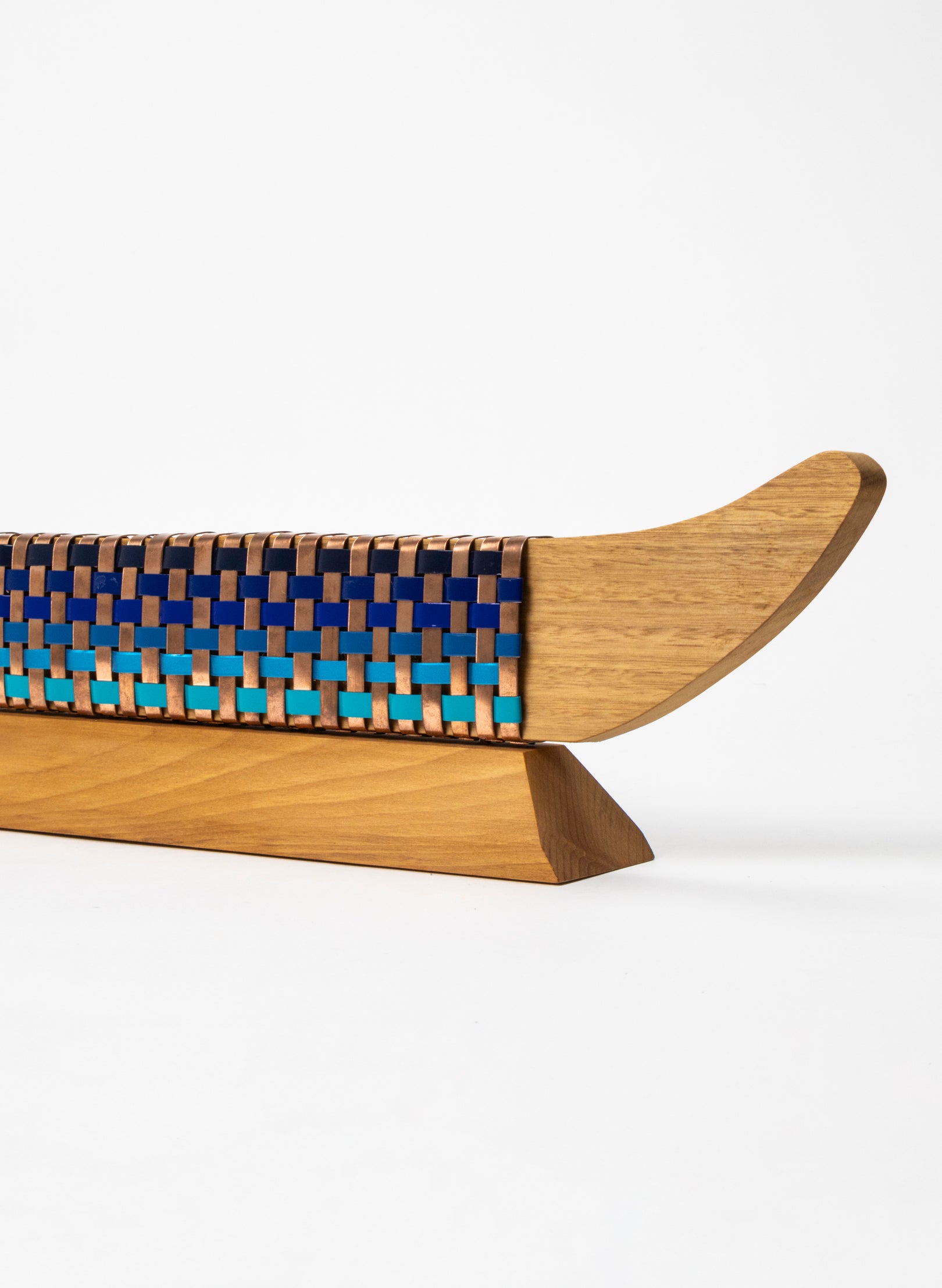 Blue and Copper Waka on Plinth