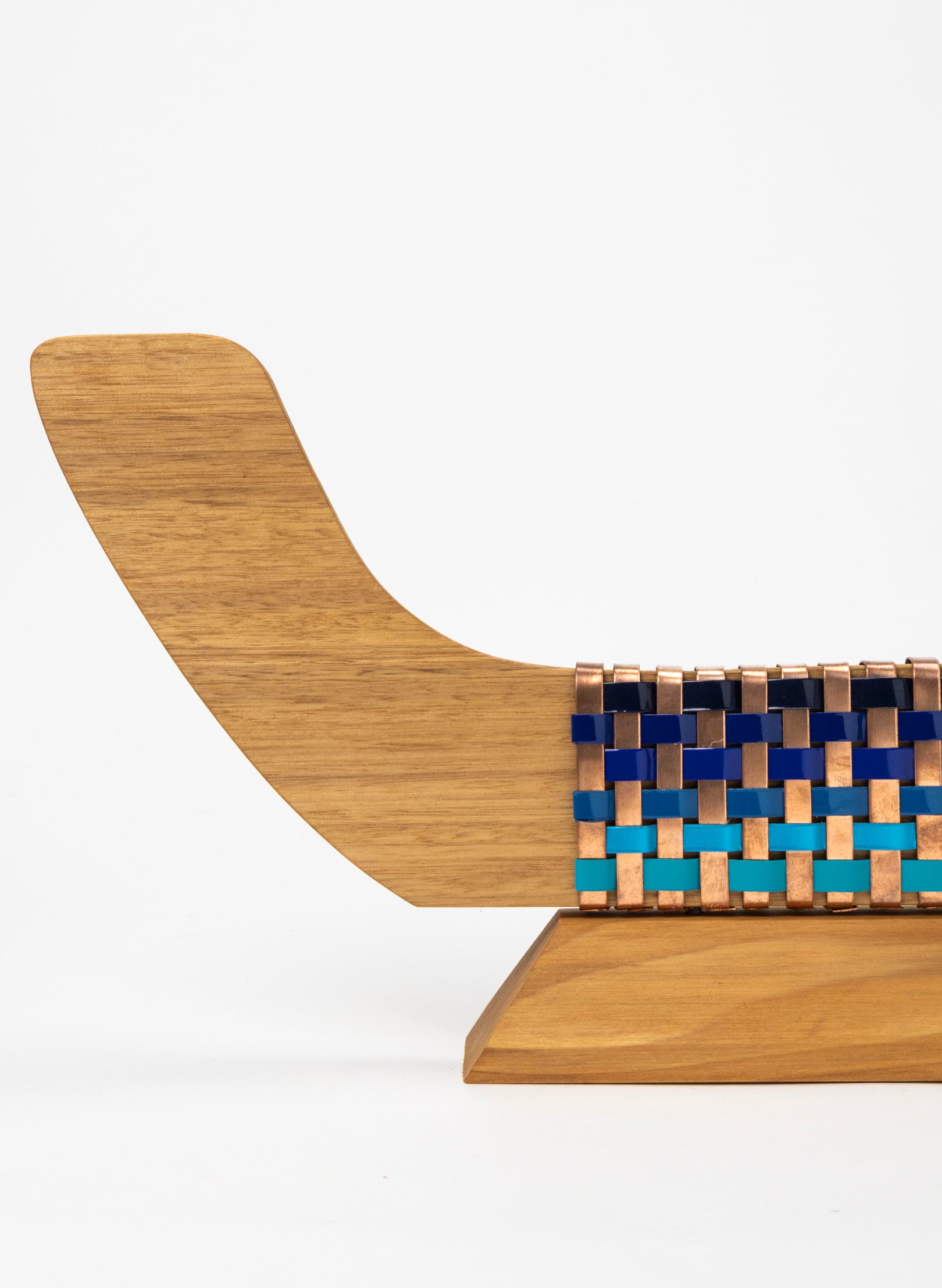 Blue and Copper Waka on Plinth