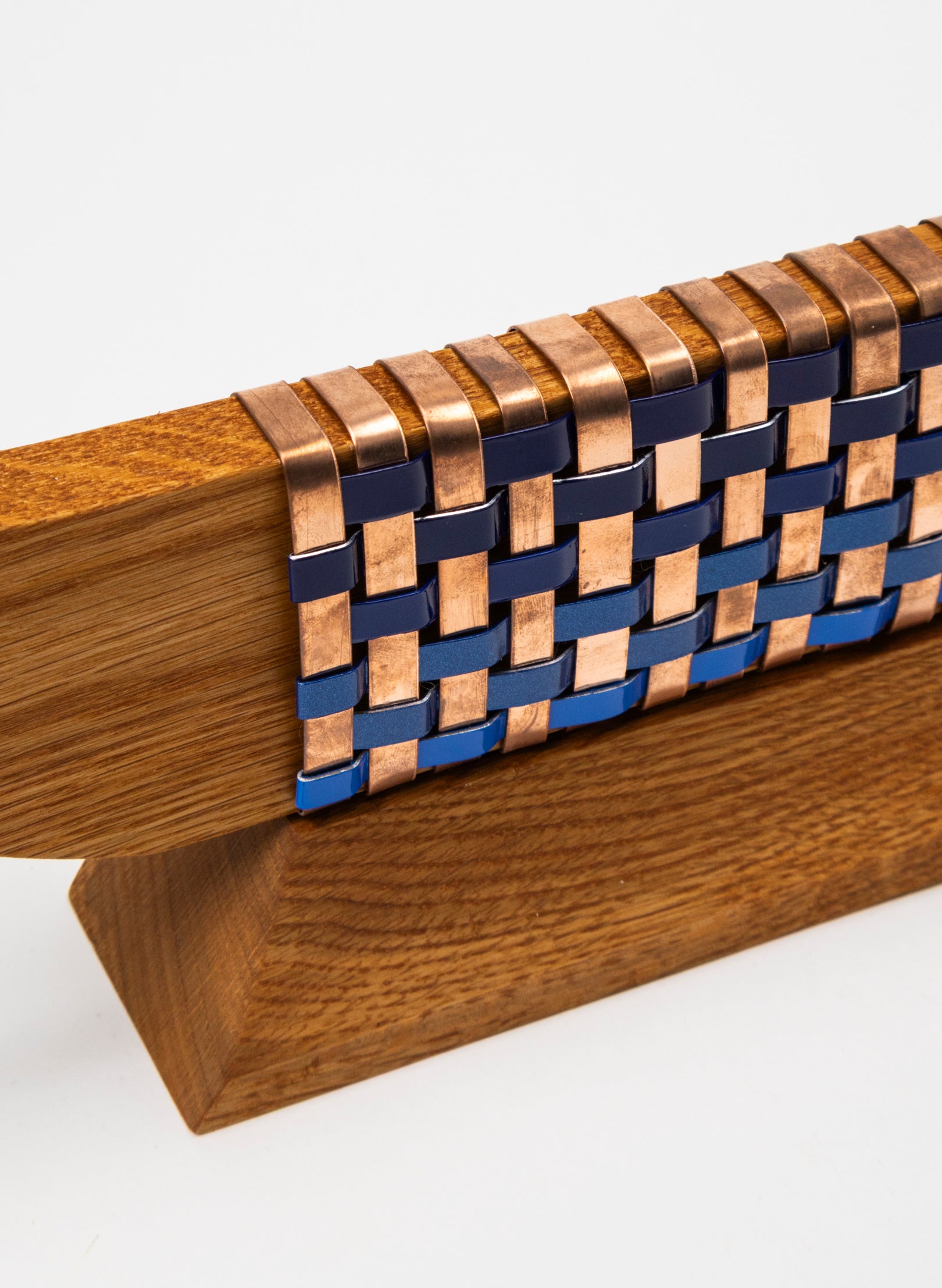 Blue and Copper Waka on Plinth