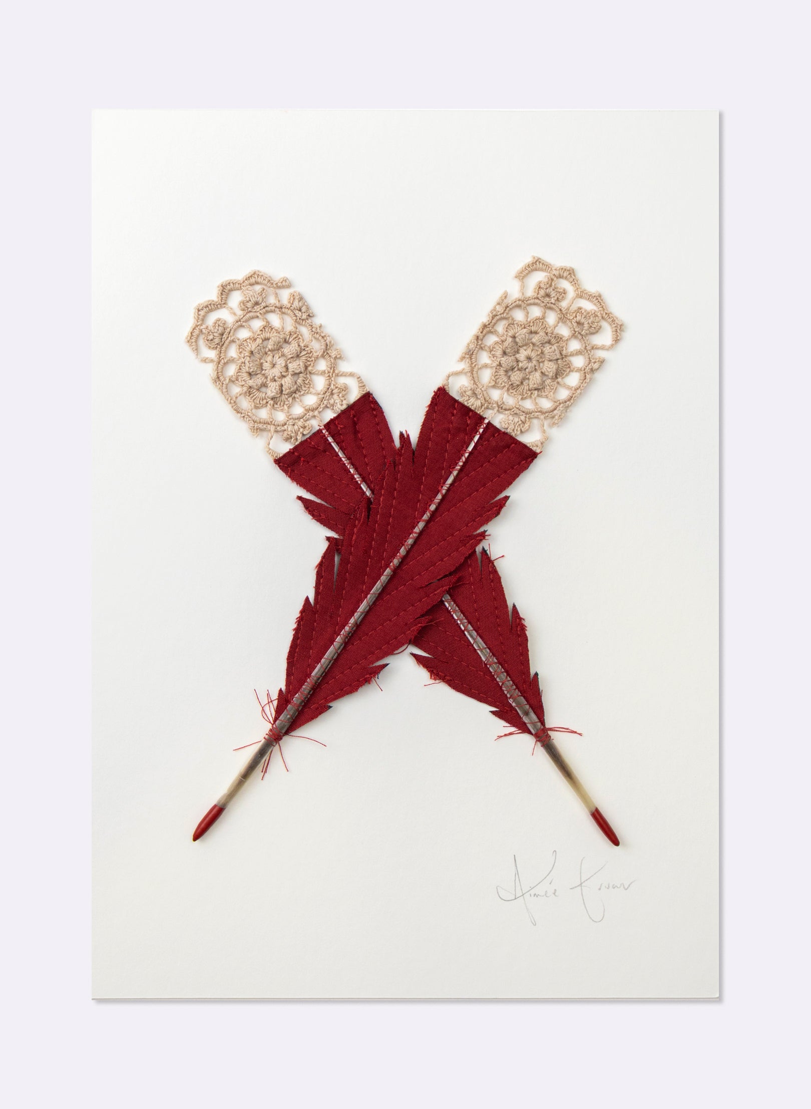 Single X Huia Feather Framed