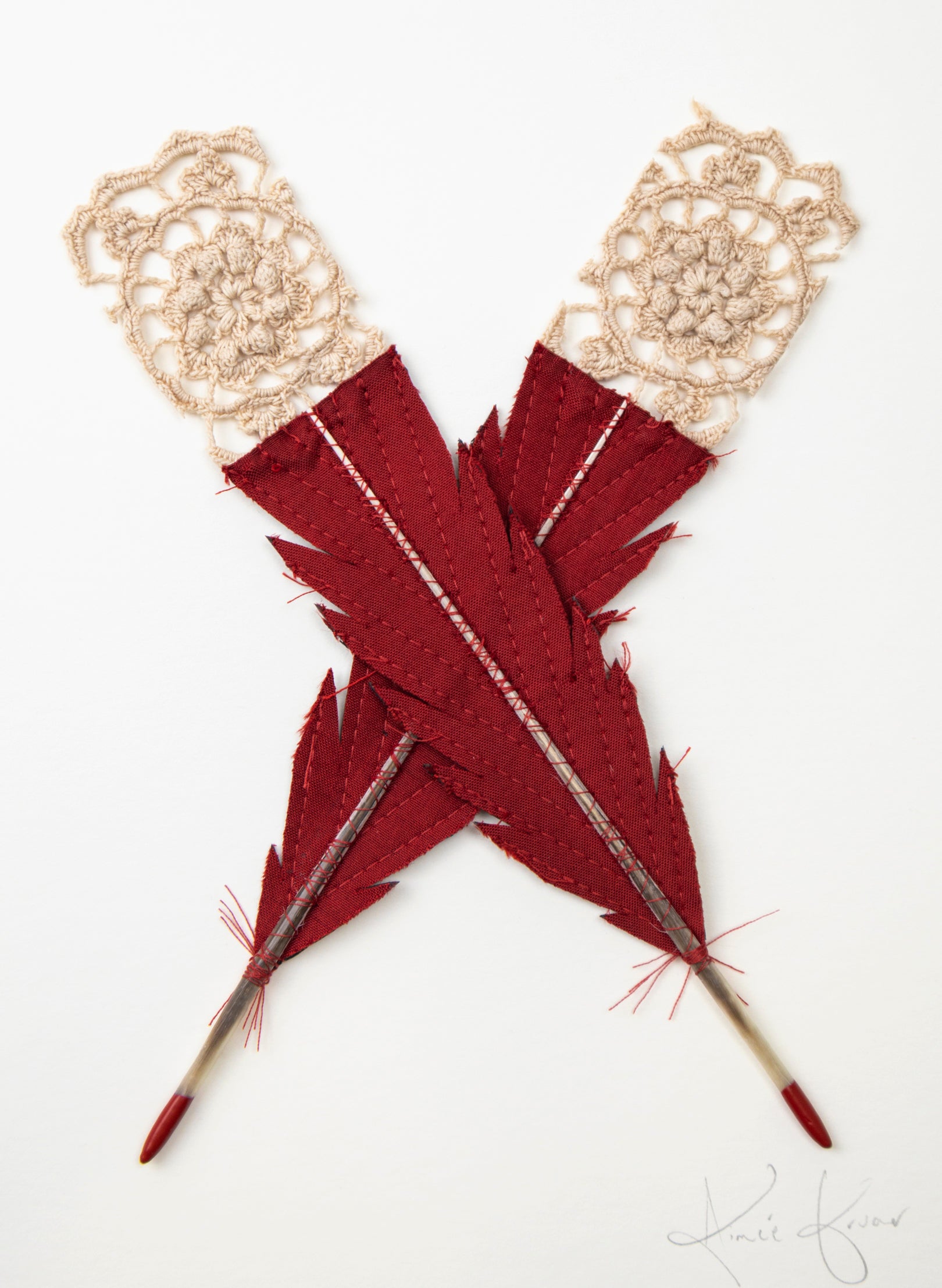 Single X Huia Feather Framed