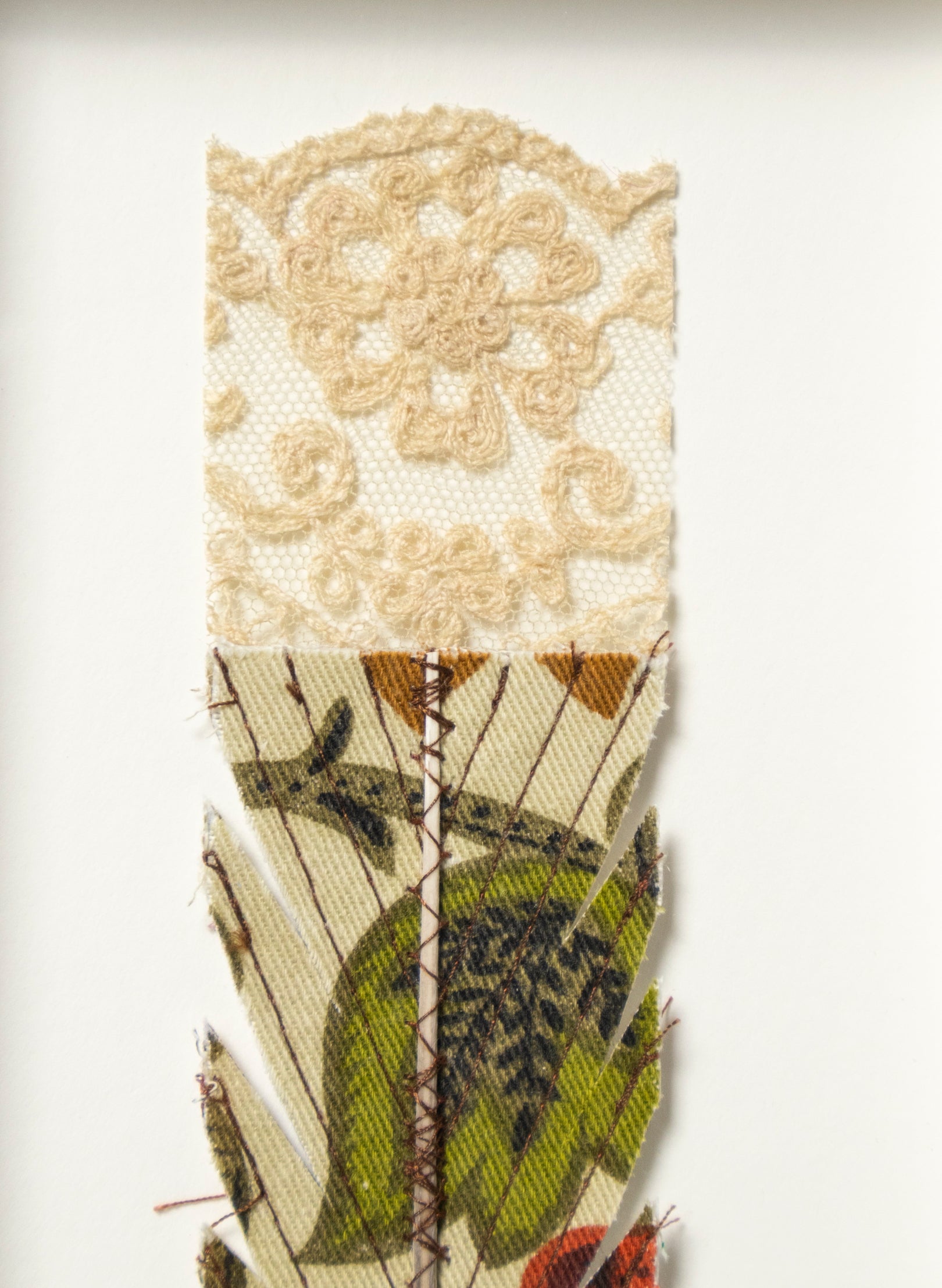 Single Huia Feather Framed