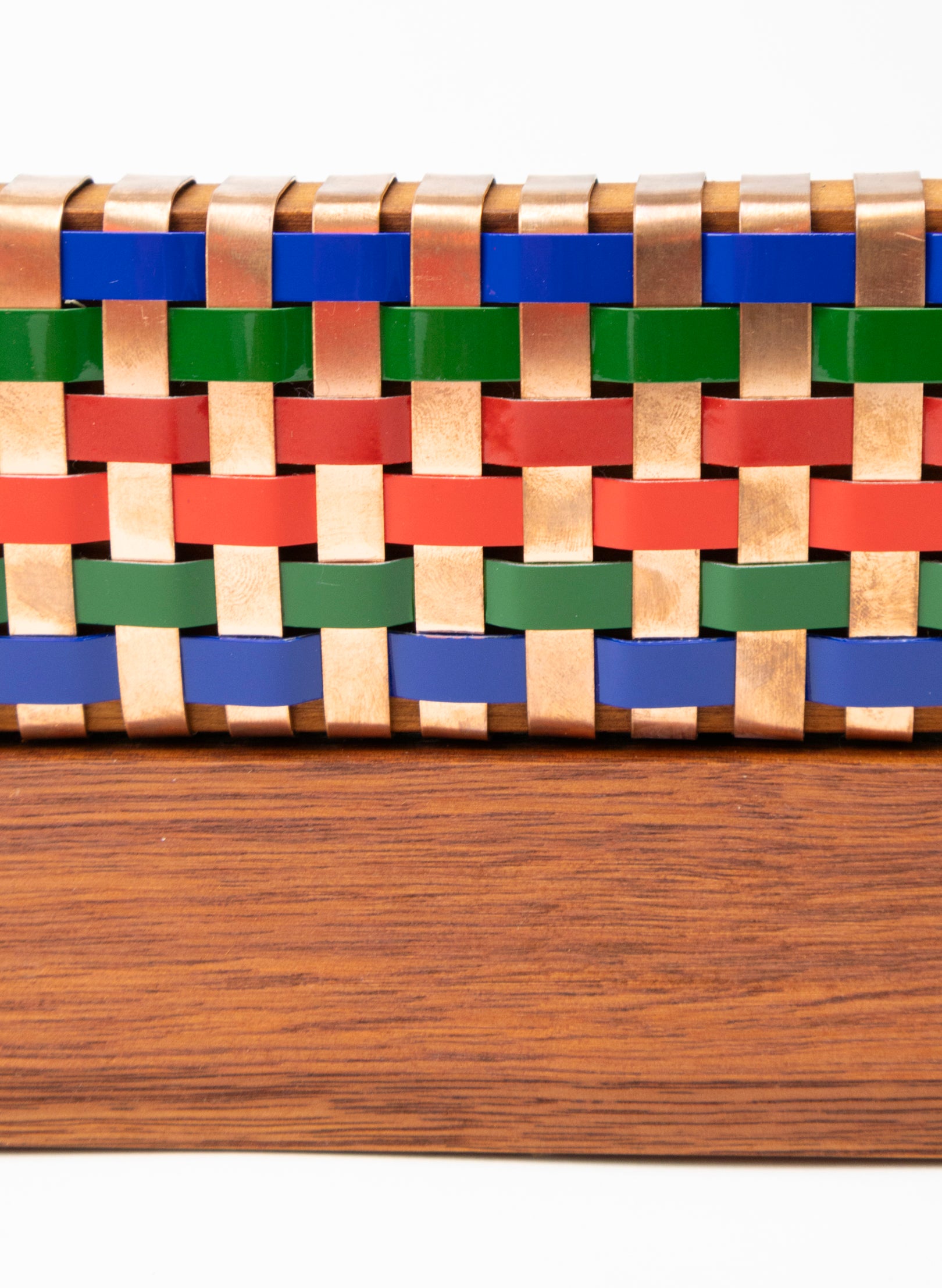 Green, Blue, Red and Copper Waka on Plinth