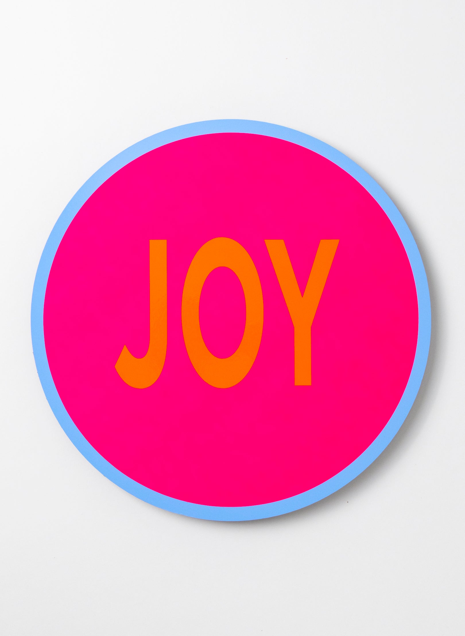 Joy (Orange on Pink) - Fluro Sign