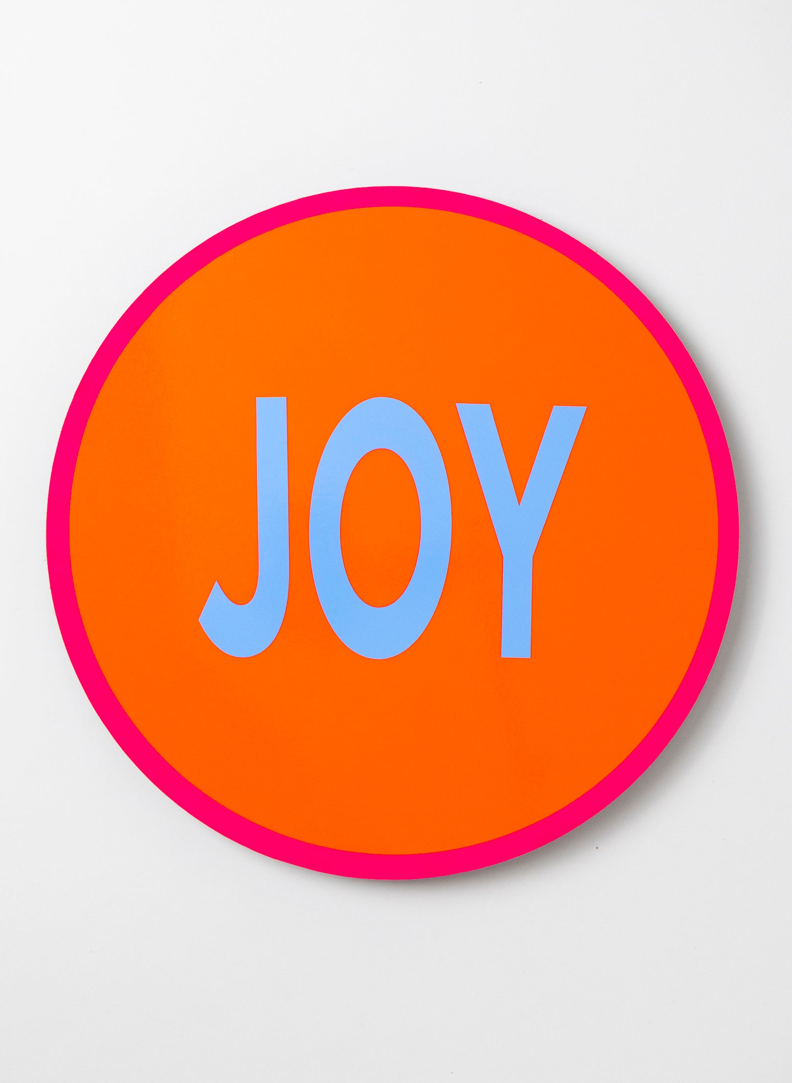 Joy (Blue on Orange) - Fluro Sign