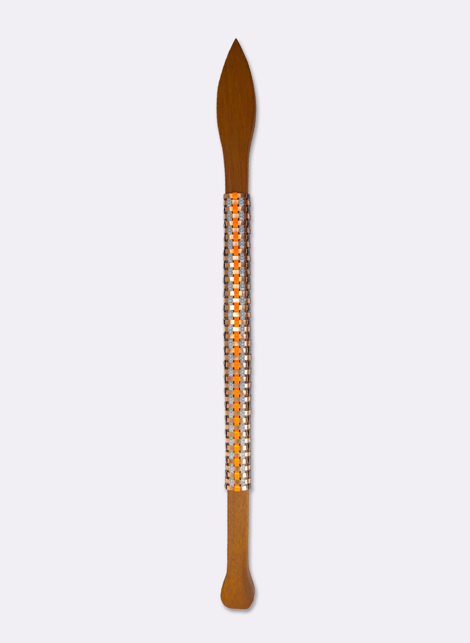 Orange, Grey and Copper Taiaha