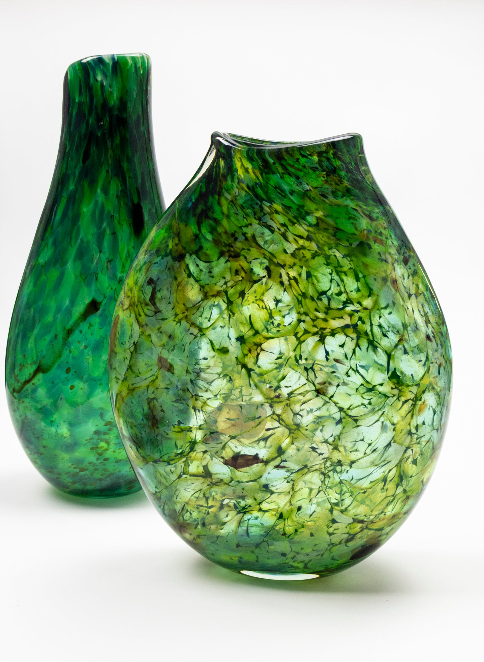 Thick Tall Greenstone Patu Form Vase