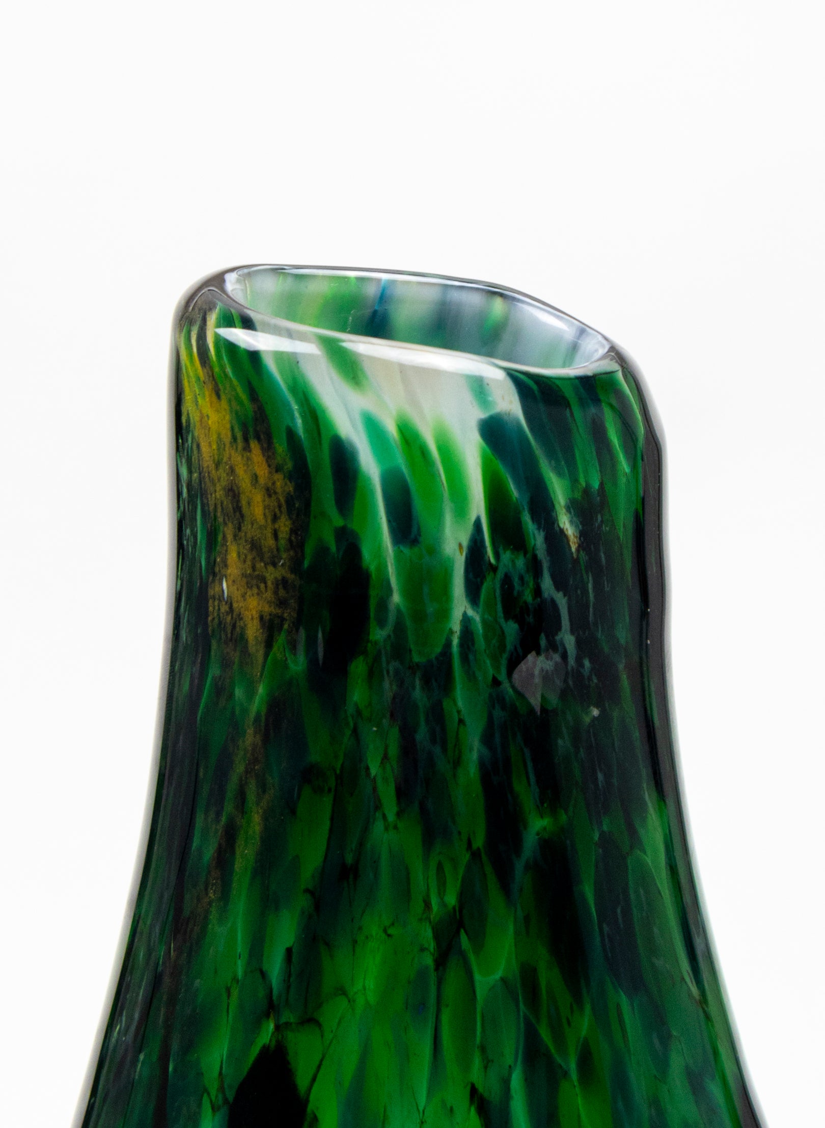 Tall Conical Form Greenstone Vase