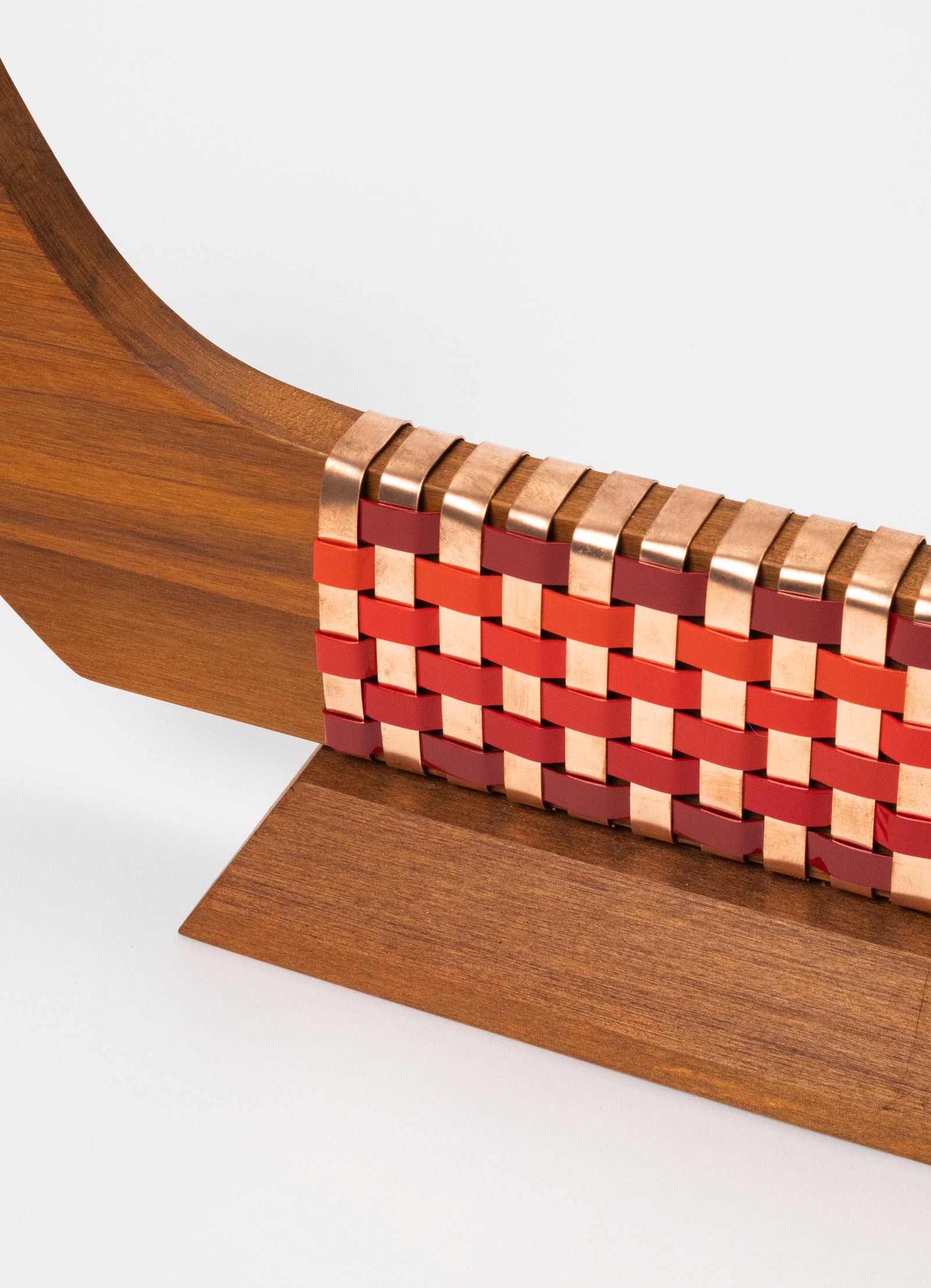 Reds and Copper Waka on Plinth