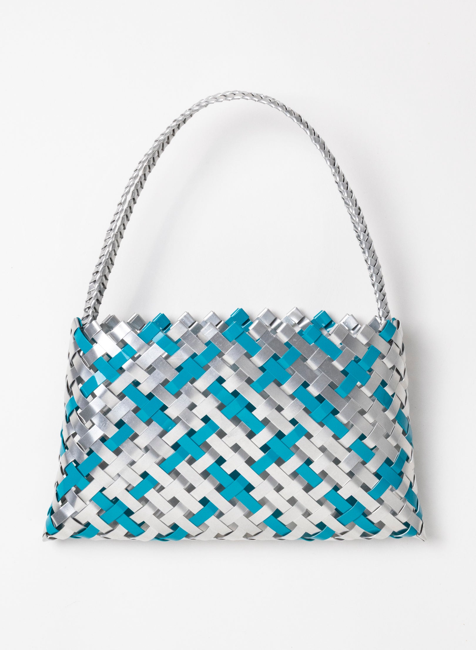 Teal and Silver Aluminium Kete (14 End)