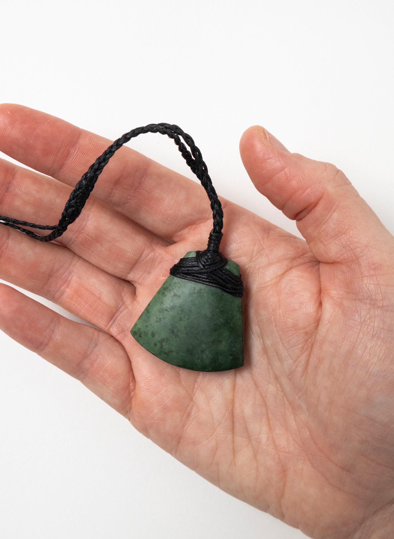 Small Crossbound Pounamu Toki Pendant