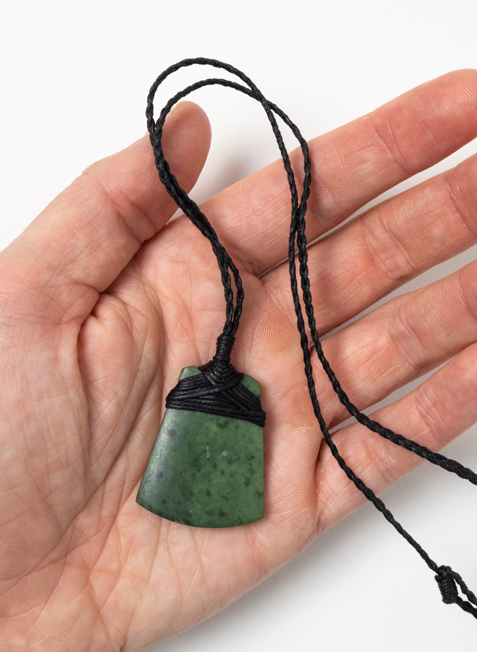 Small Crossbound Pounamu Toki Pendant