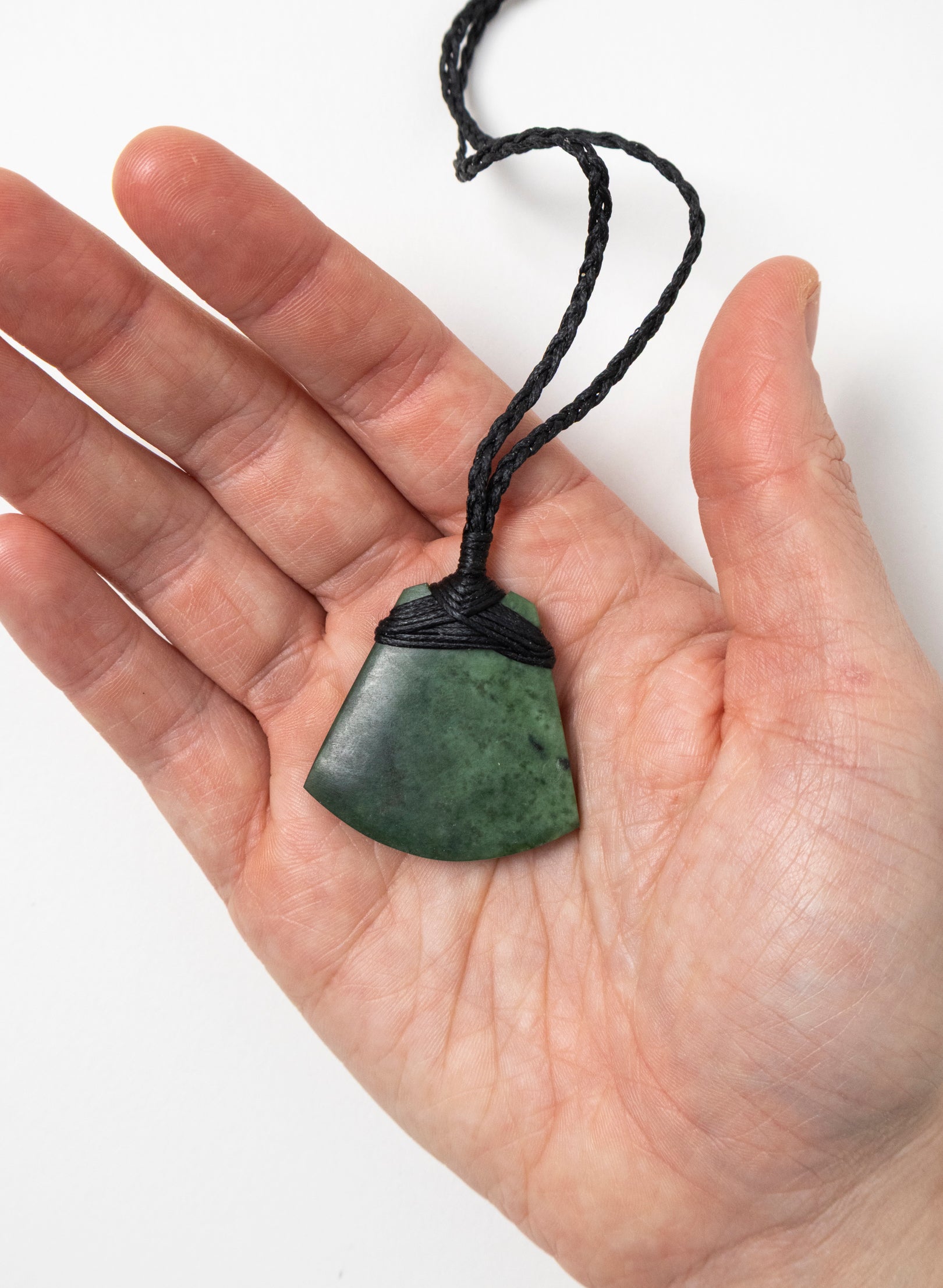 Small Crossbound Pounamu Toki Pendant