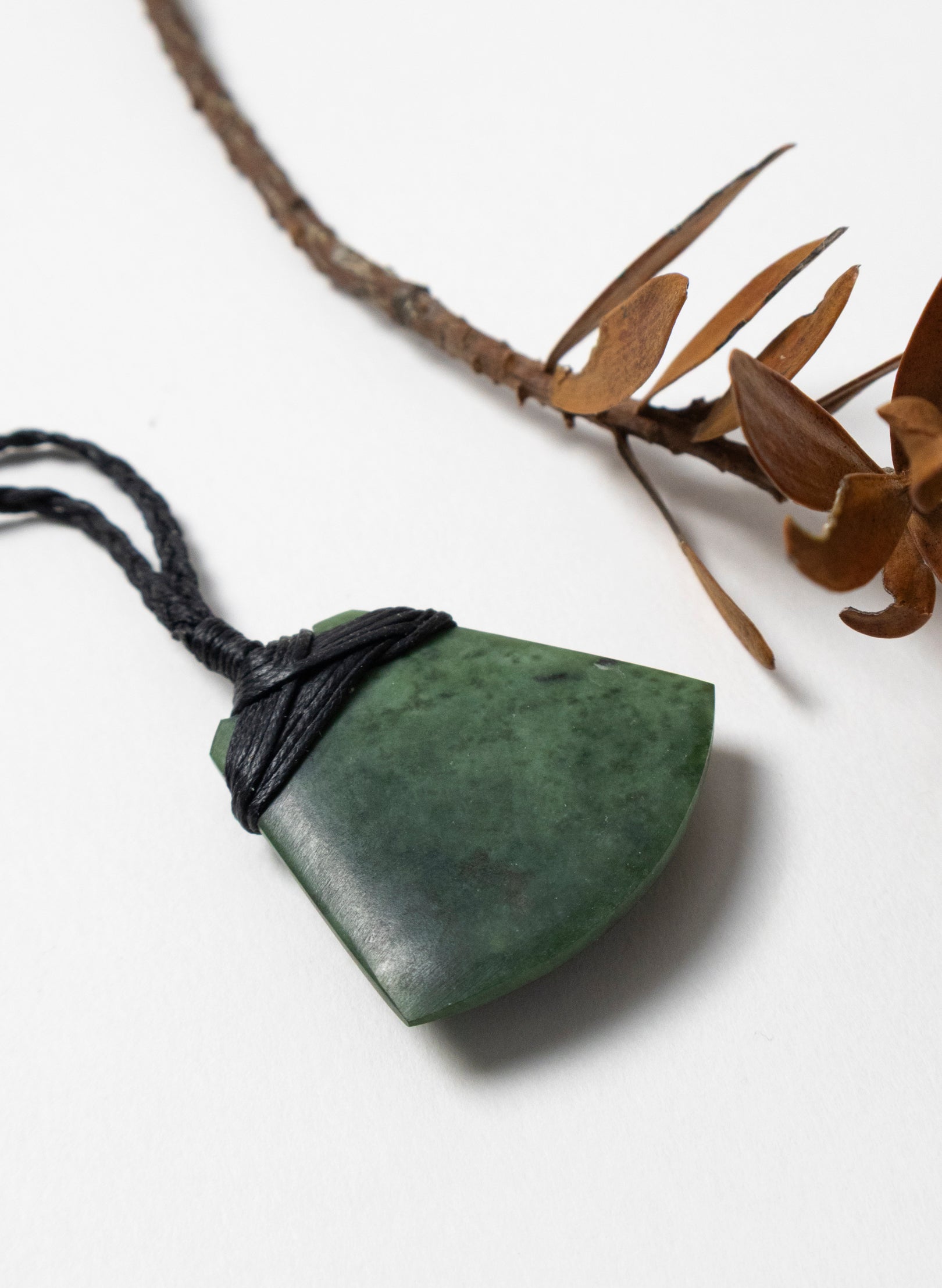 Small Crossbound Pounamu Toki Pendant