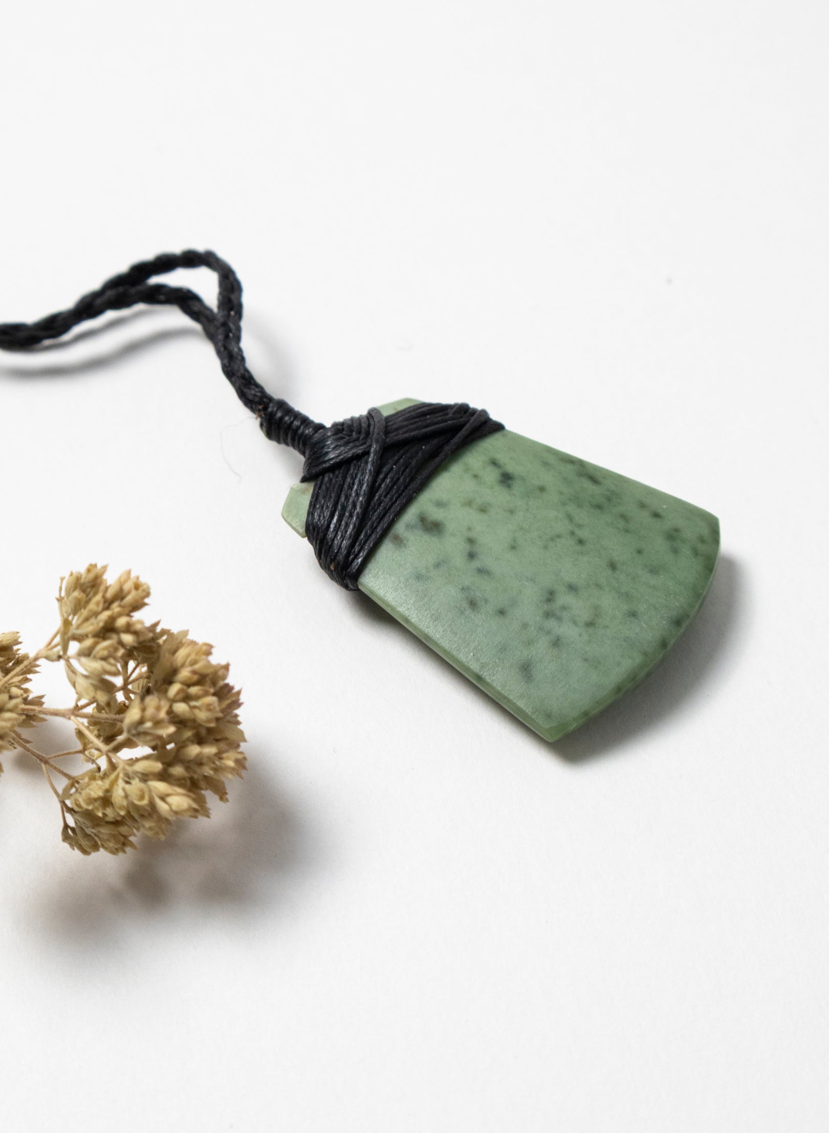 Small Crossbound Pounamu Toki Pendant