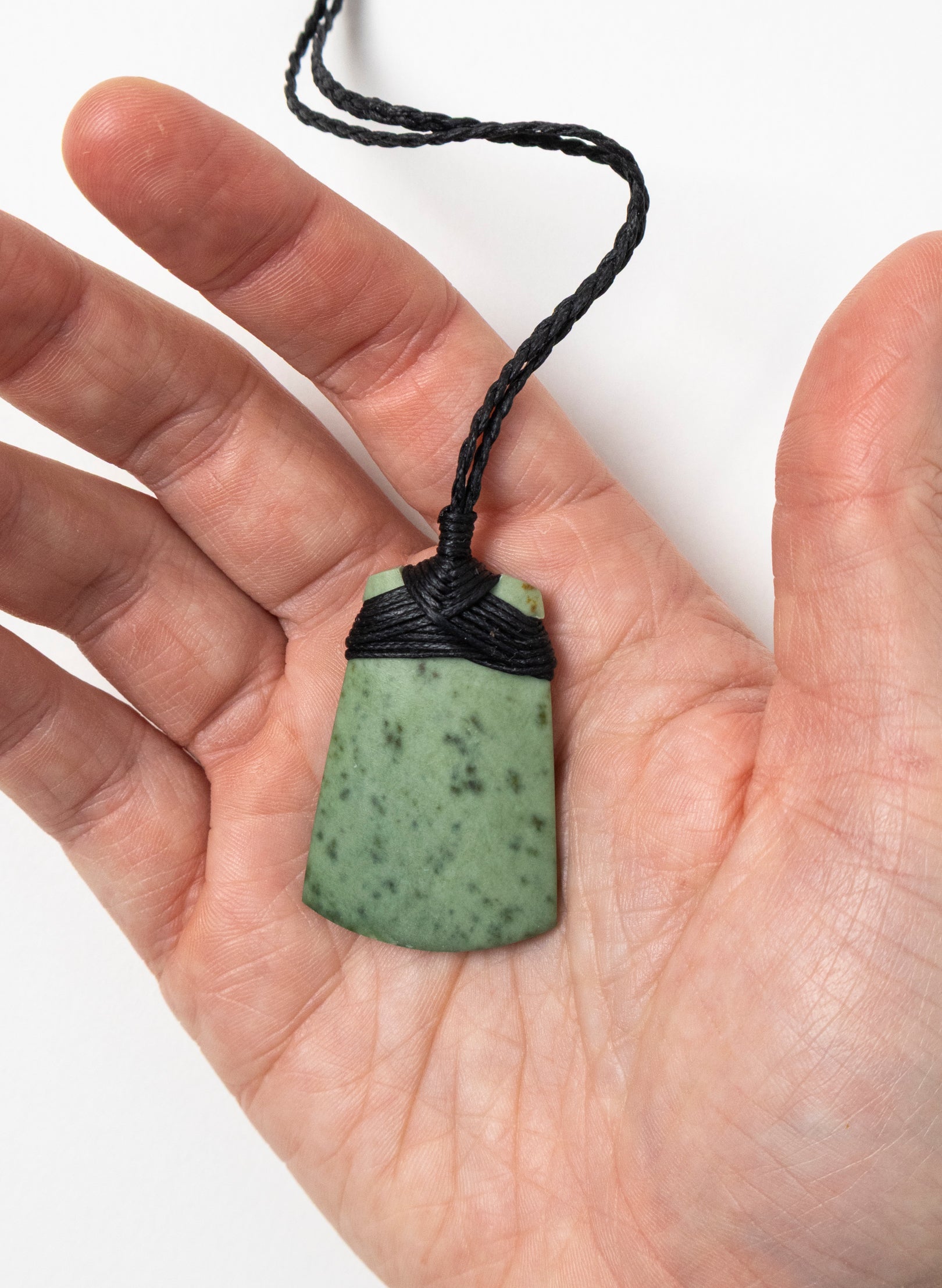 Crossbound Pounamu Toki Pendant