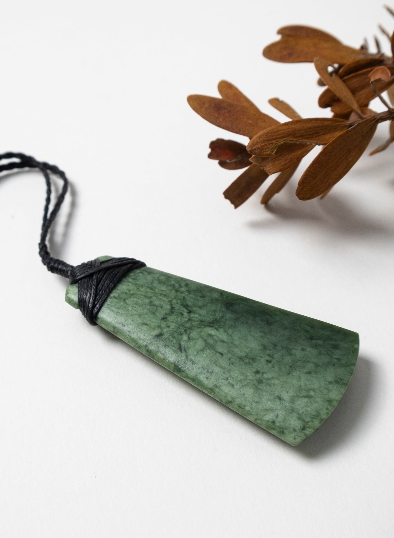 Crossbound Pounamu Toki Pendant