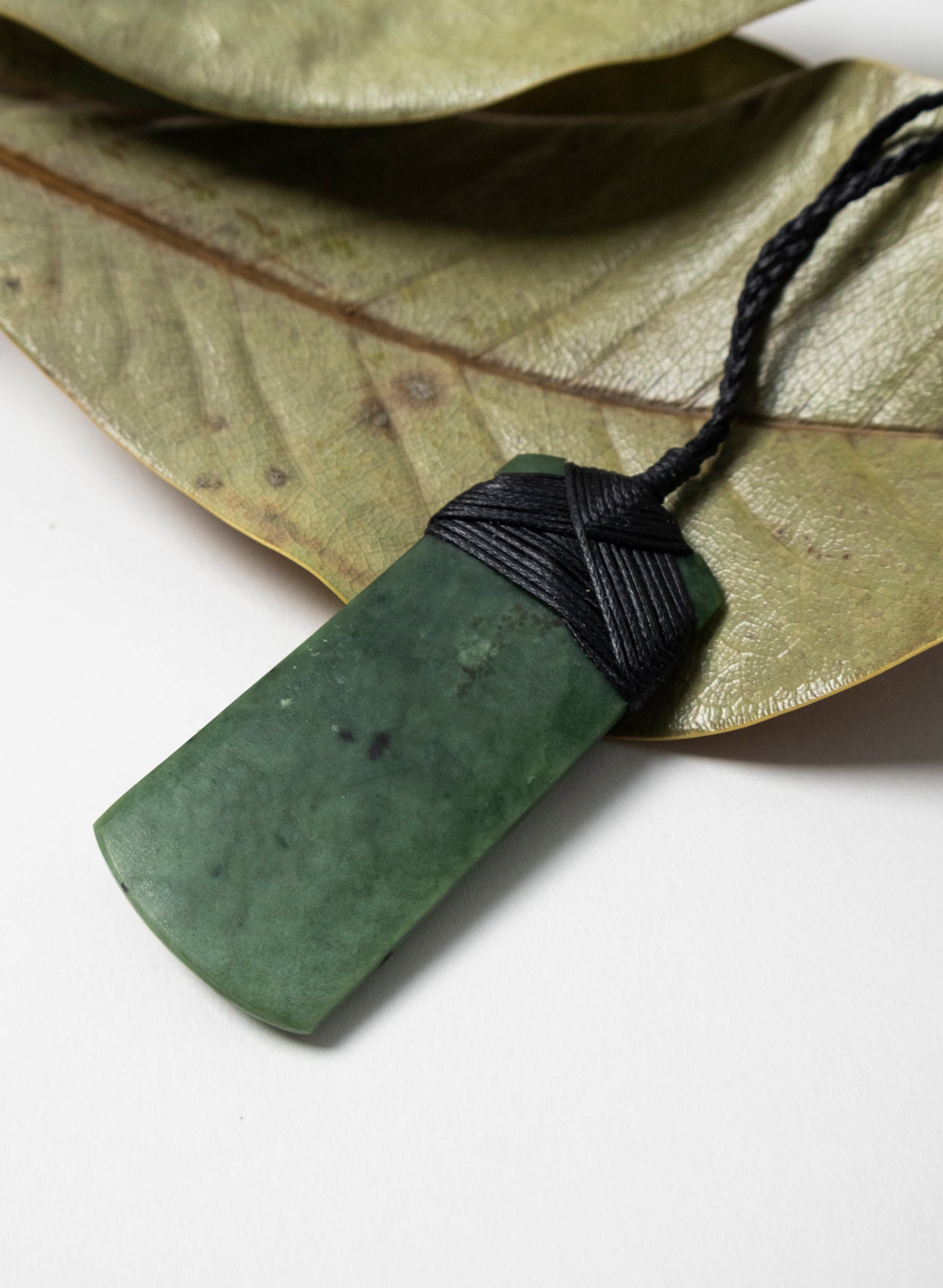 Crossbound Pounamu Toki Pendant