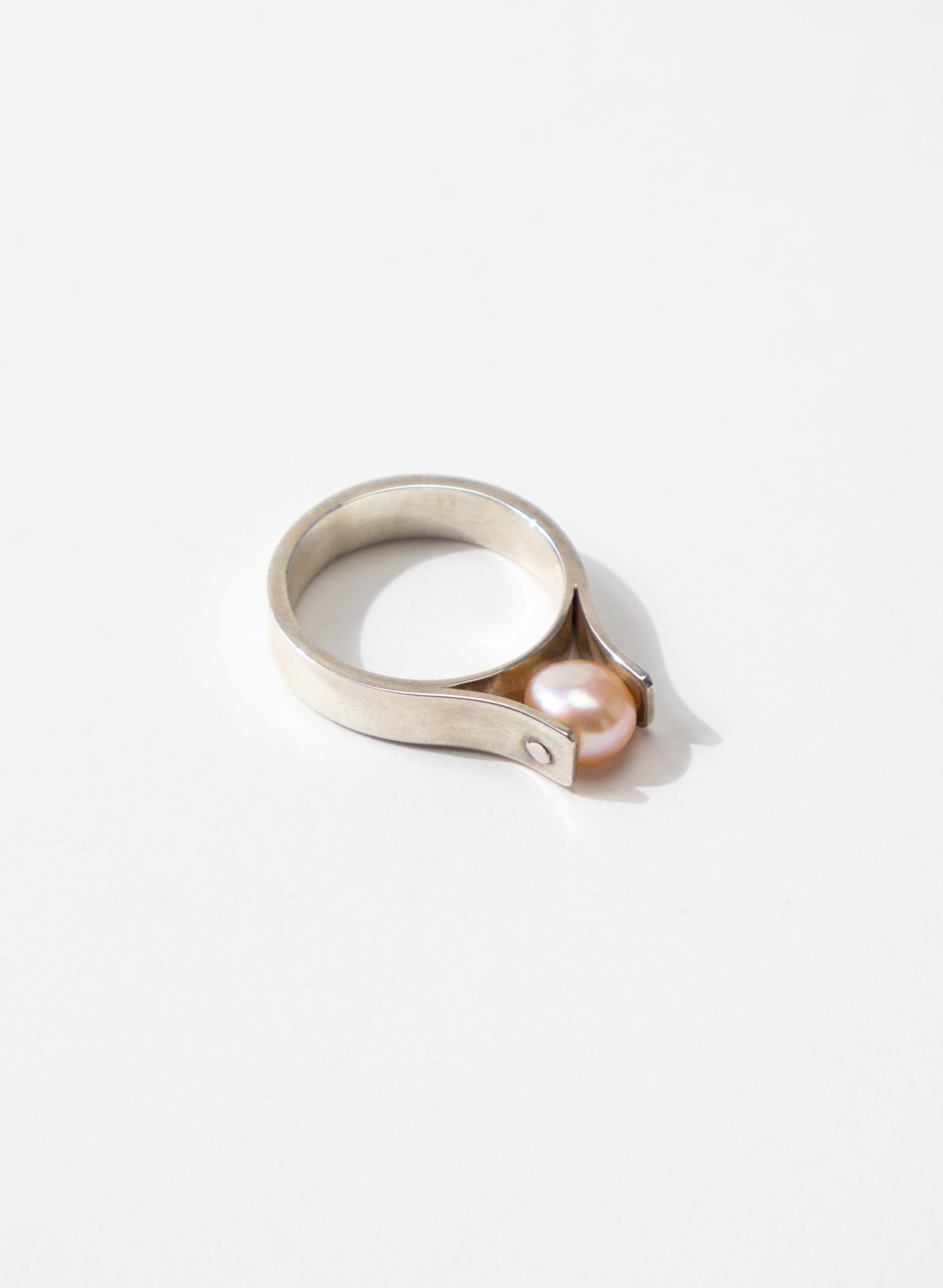 Sterling Silver Pearl Ring