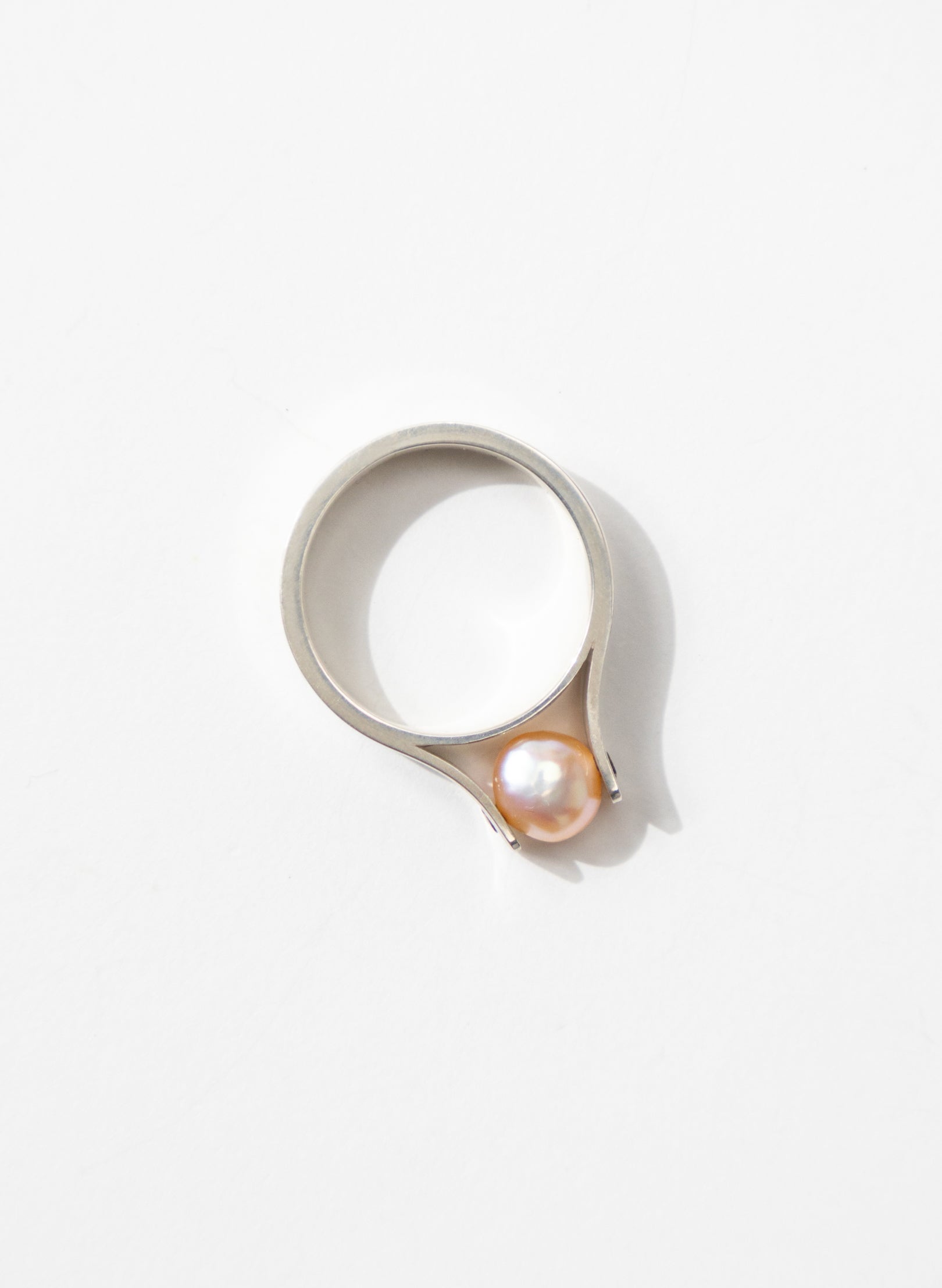 Sterling Silver Pearl Ring