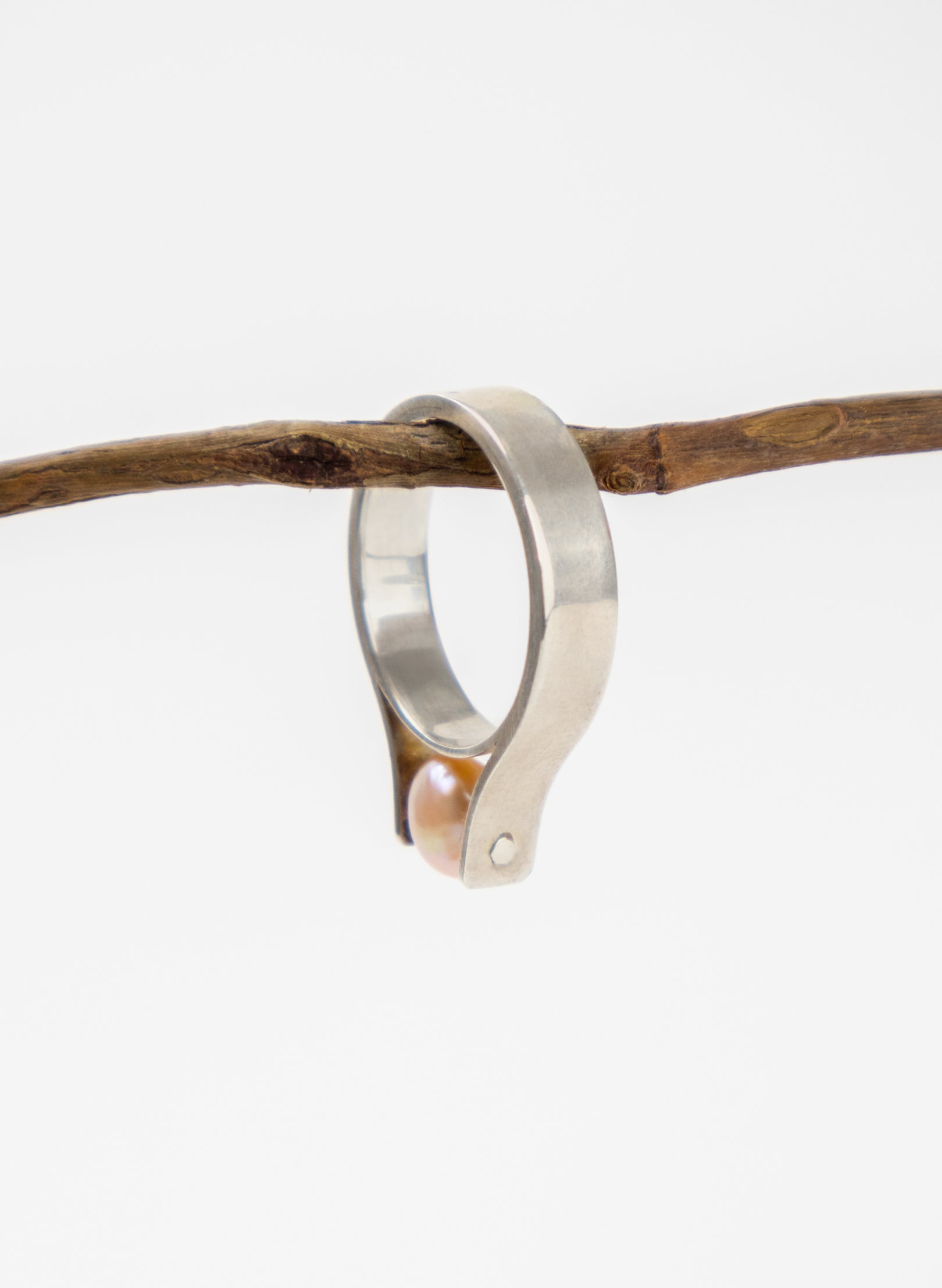 Sterling Silver Pearl Ring