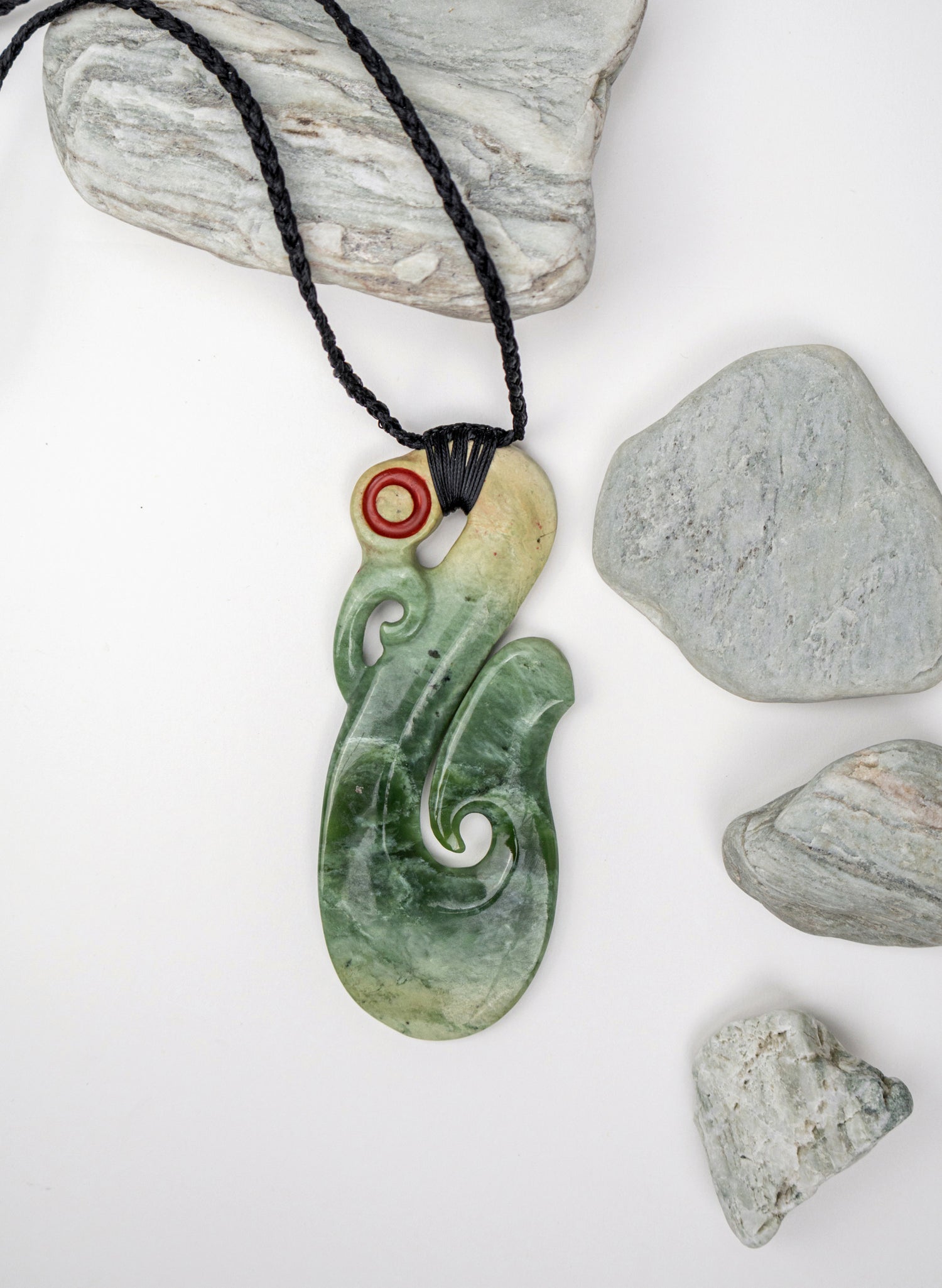 Carved Pounamu Manaia Pendant