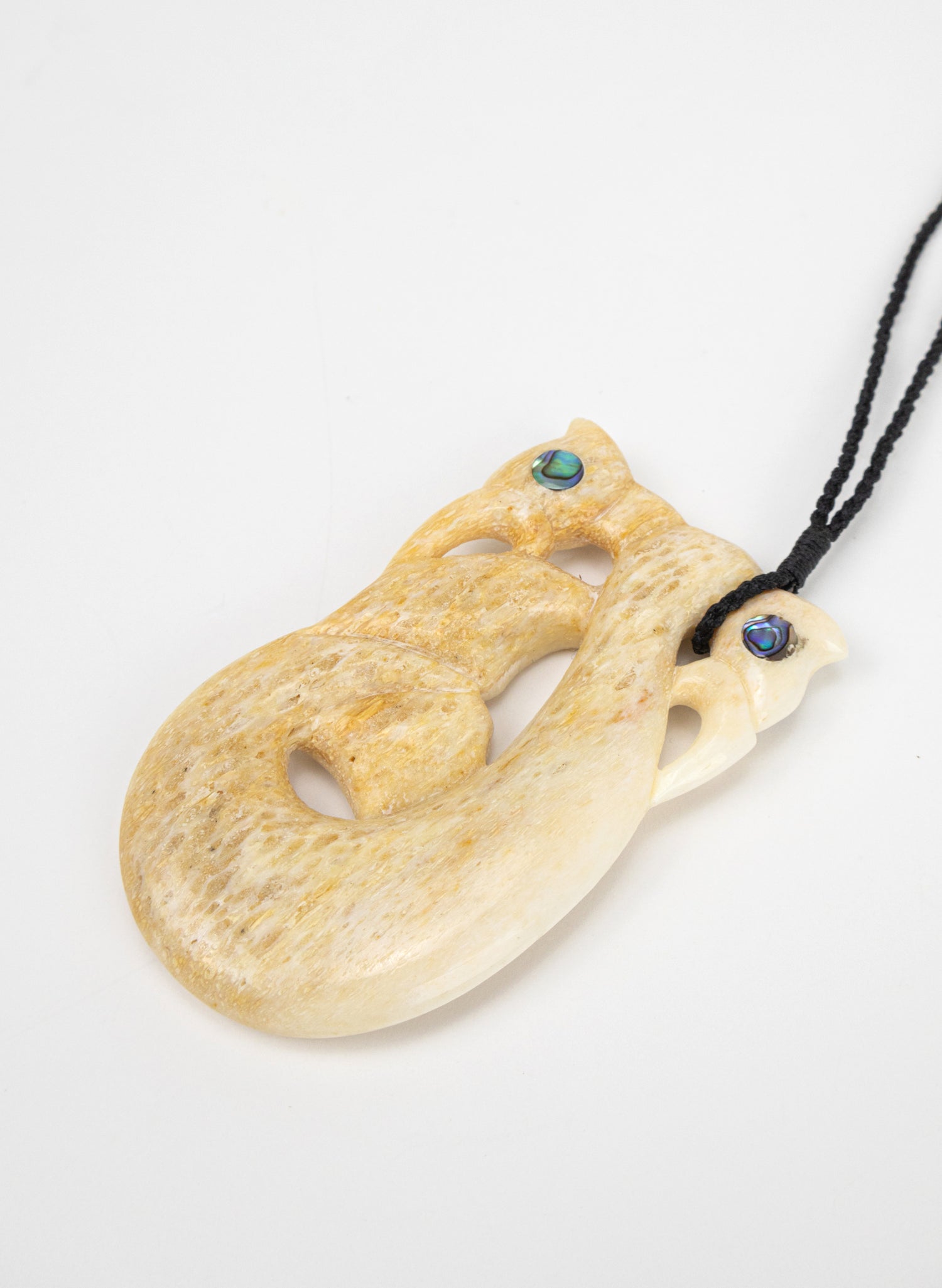 Carved Whalebone Manaia Necklace