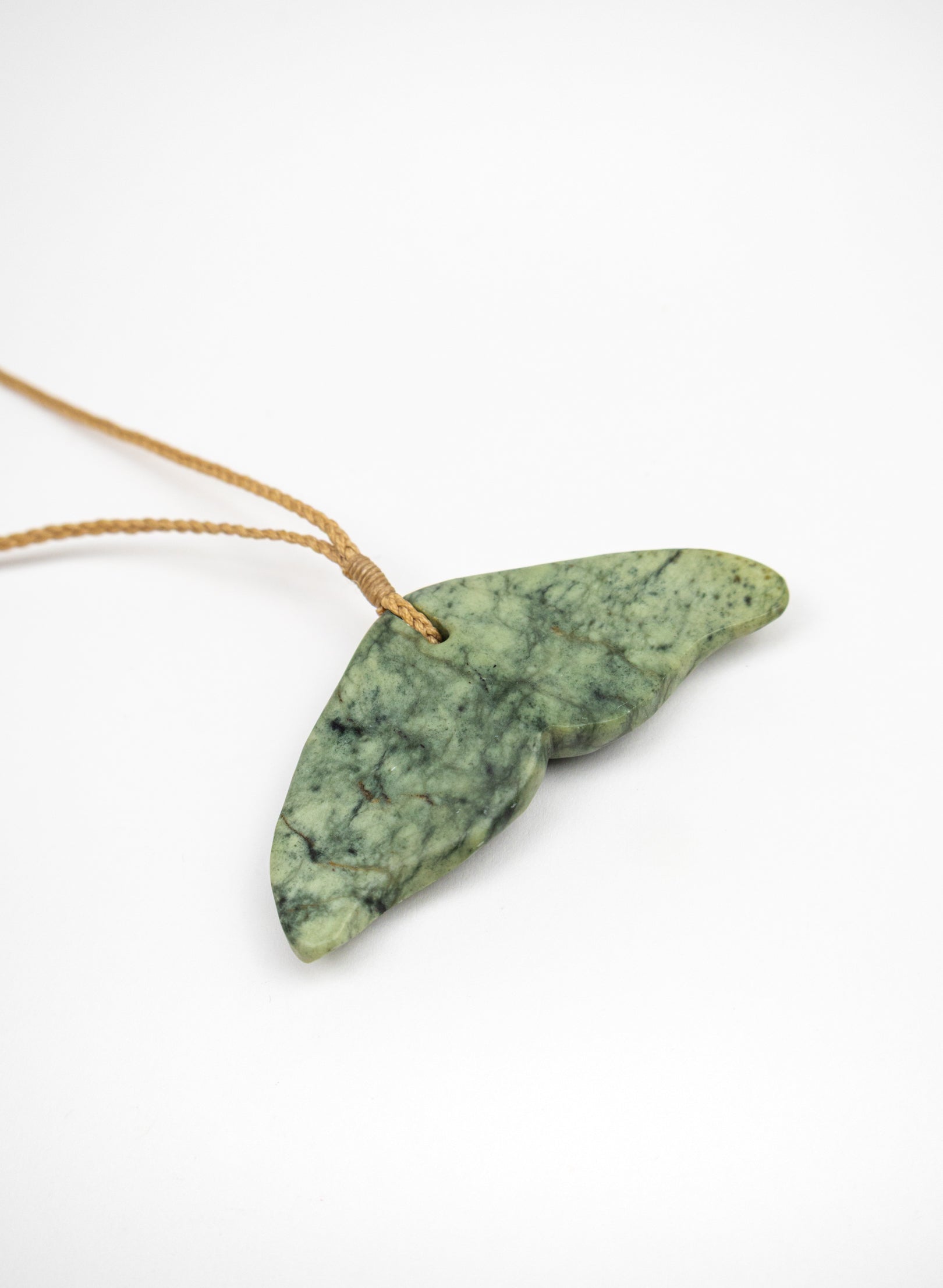 Pounamu Whale Tail Pendant