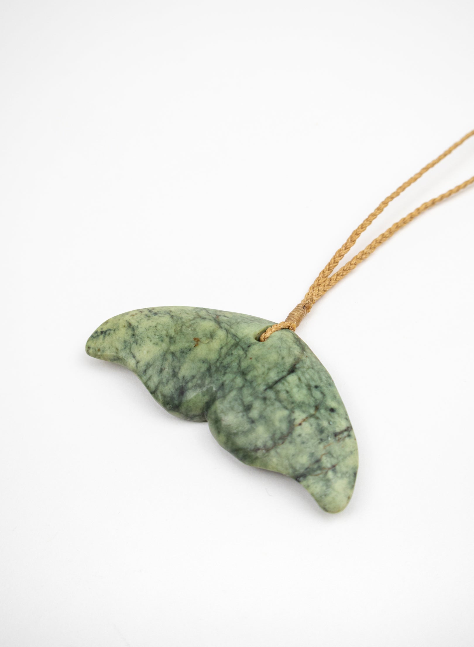 Pounamu Whale Tail Pendant