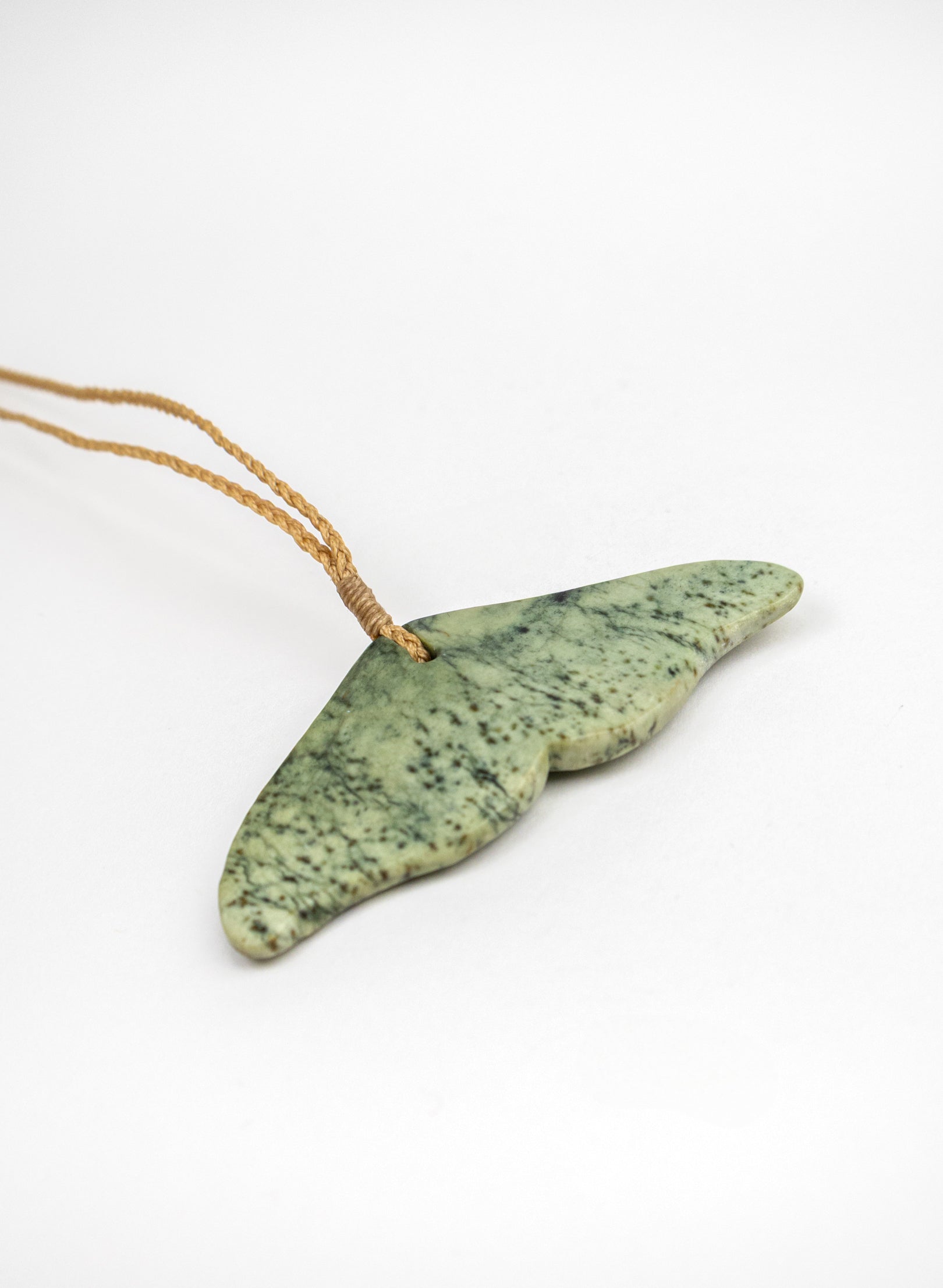 Pounamu Whale Tail Pendant
