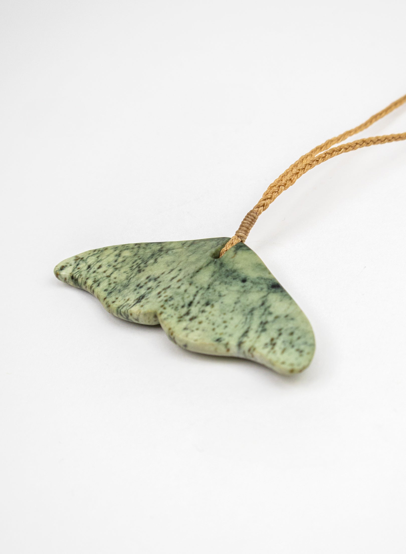 Pounamu Whale Tail Pendant