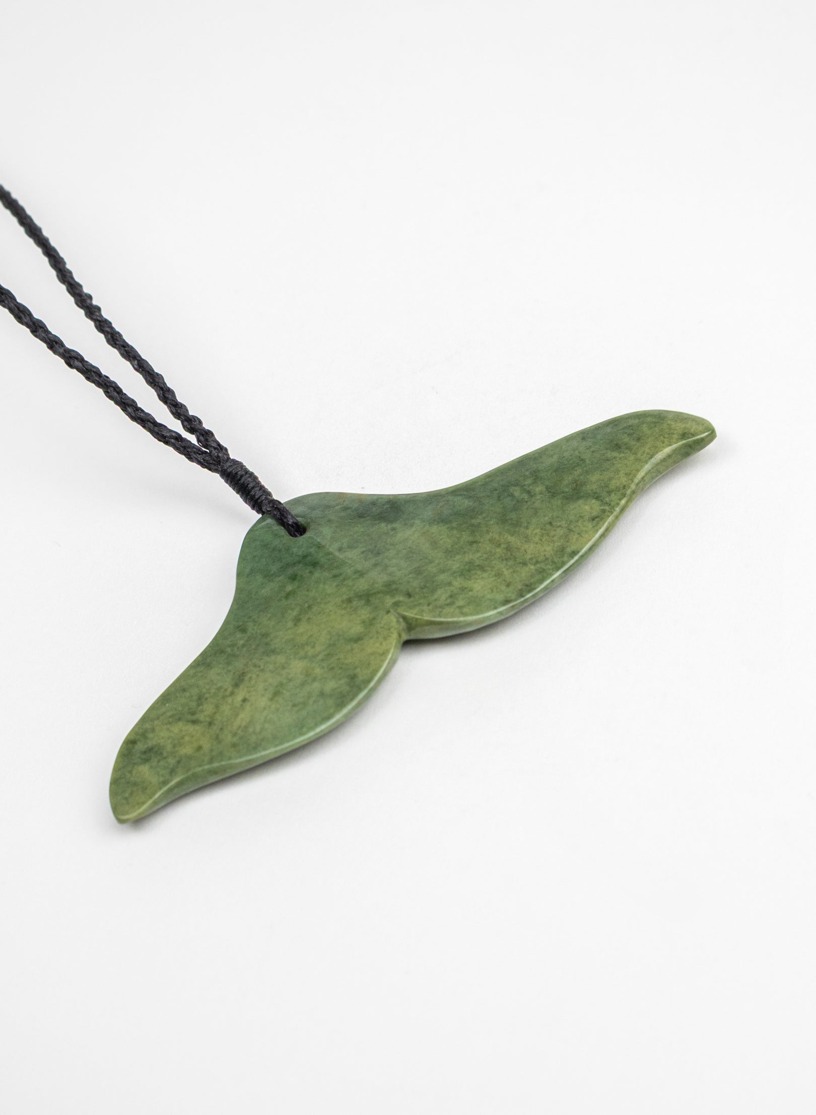 Pounamu Whale Tail Pendant