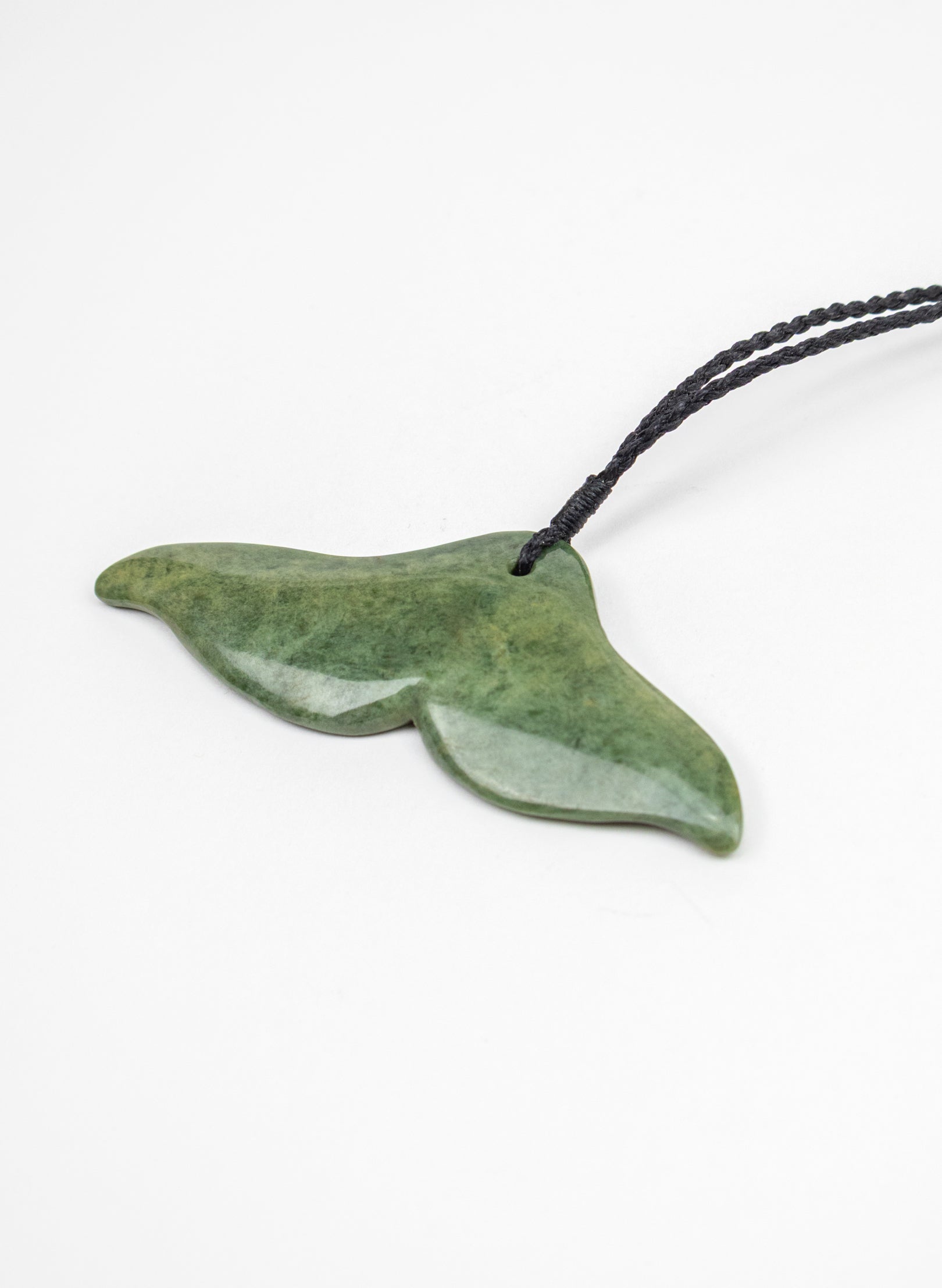 Pounamu Whale Tail Pendant