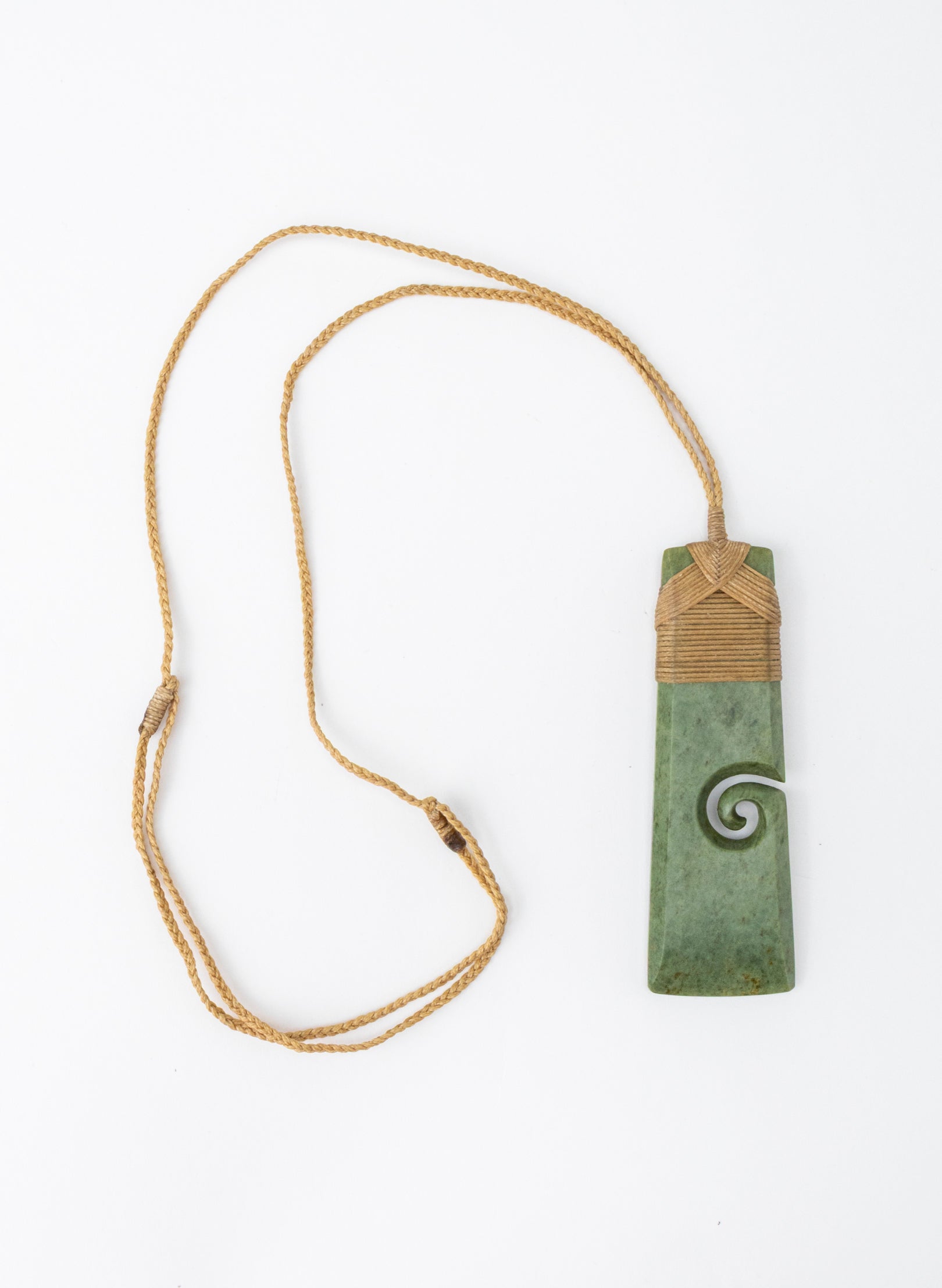 Bound Pounamu Hei Toki with Koru