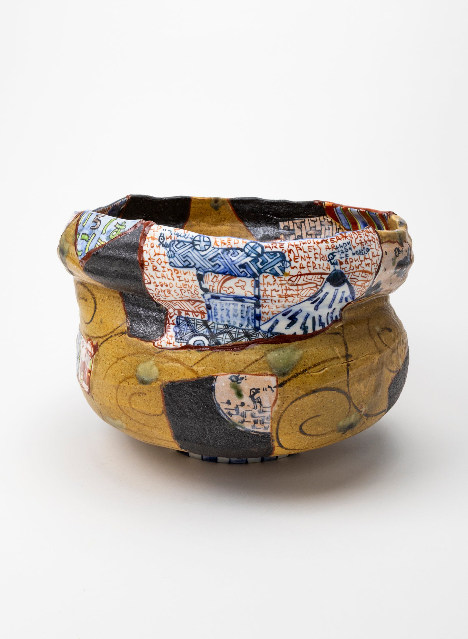 Yobitsugi Style Large Tea Bowl
